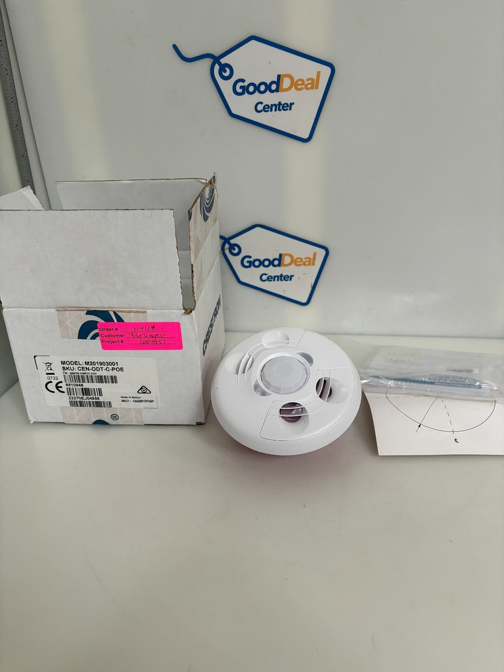 CRESTRON OCCUPANCY SENSOR M201903001 CEN-0DT-C-P0E