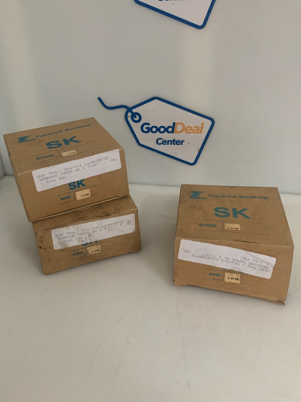 LOT OF 3  TSUBAKI Q1 TAPERED BUSHING 1 7/16 BORE0