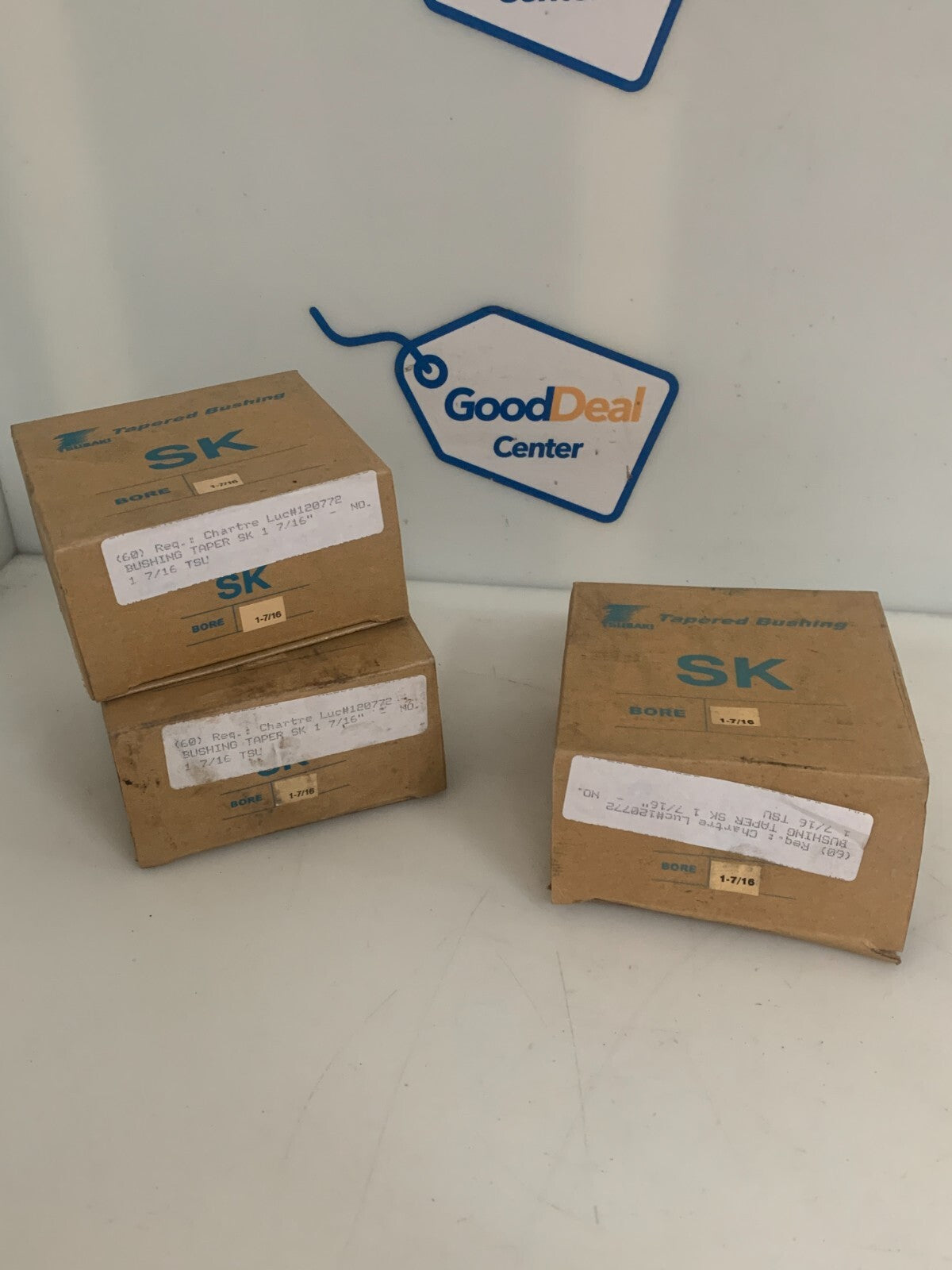 LOT OF 3  TSUBAKI Q1 TAPERED BUSHING 1 7/16 BORE0