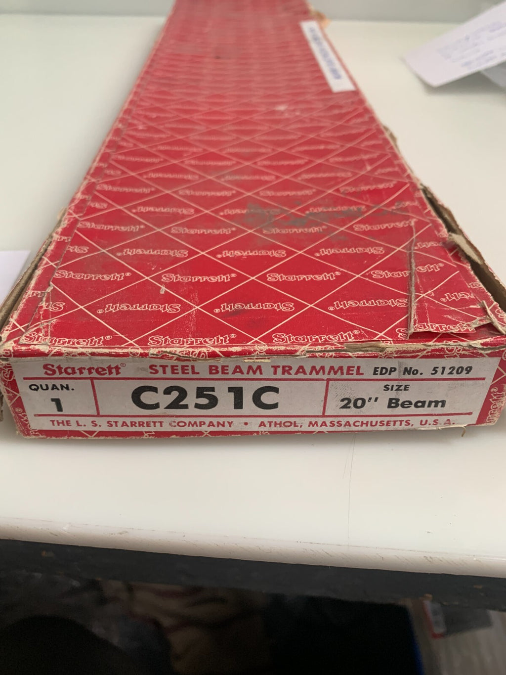 STARRETT C 251C STEEL BEAM TRAMMEL 18"3