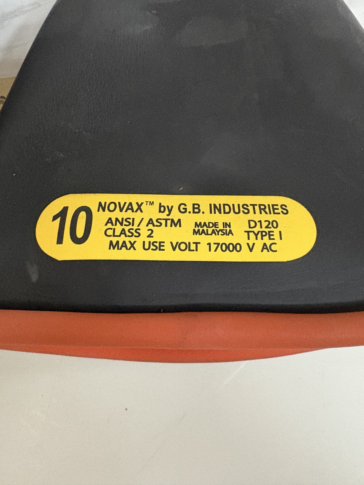 NOVAX RUBBER INSULATING GLOVE SIZE 10 #155-2-14/10