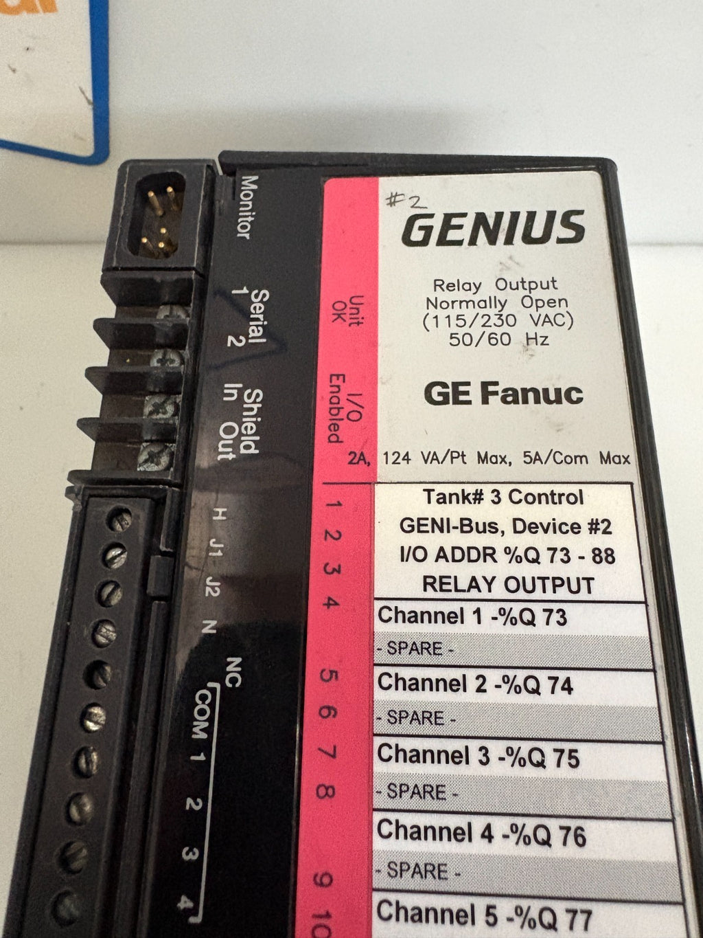 GE FANUC GENIUS RELAY OUTPUT 16 OUT IC660EBR101C  W/IC660BBR1011