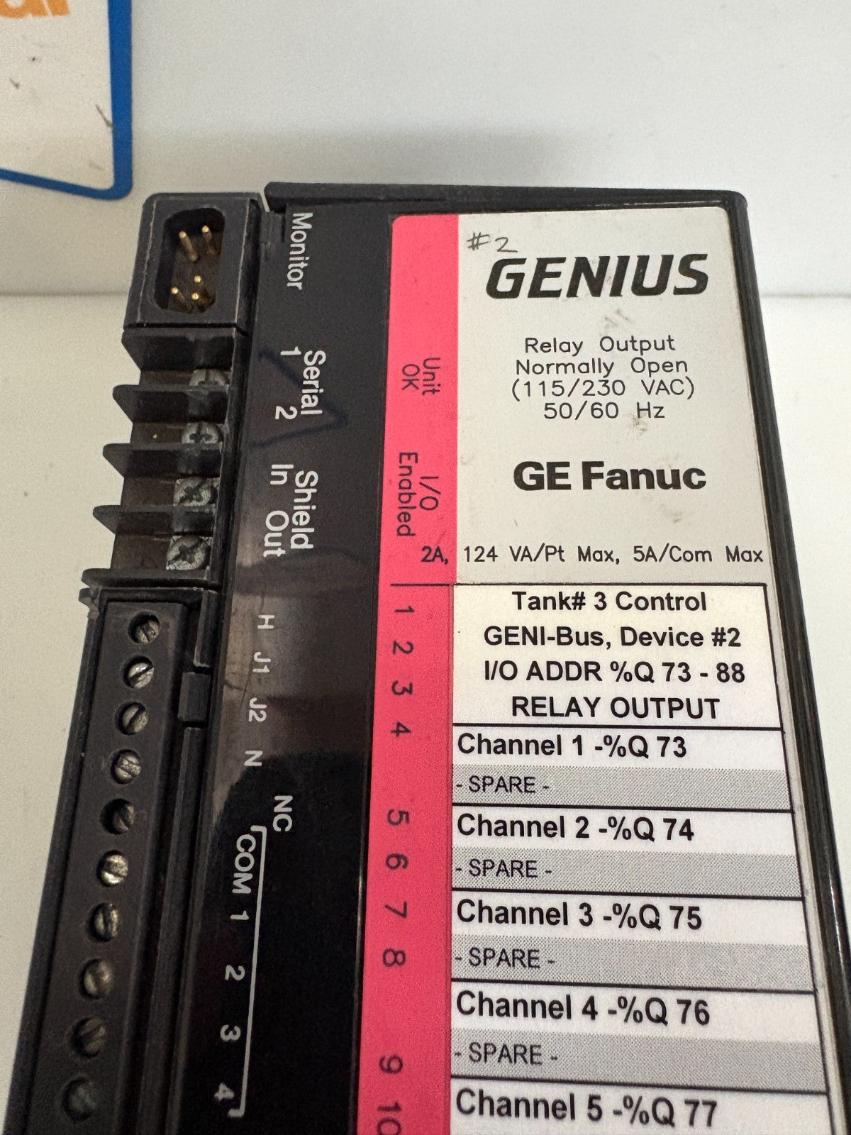 GE FANUC GENIUS RELAY OUTPUT 16 OUT IC660EBR101C  W/IC660BBR1011