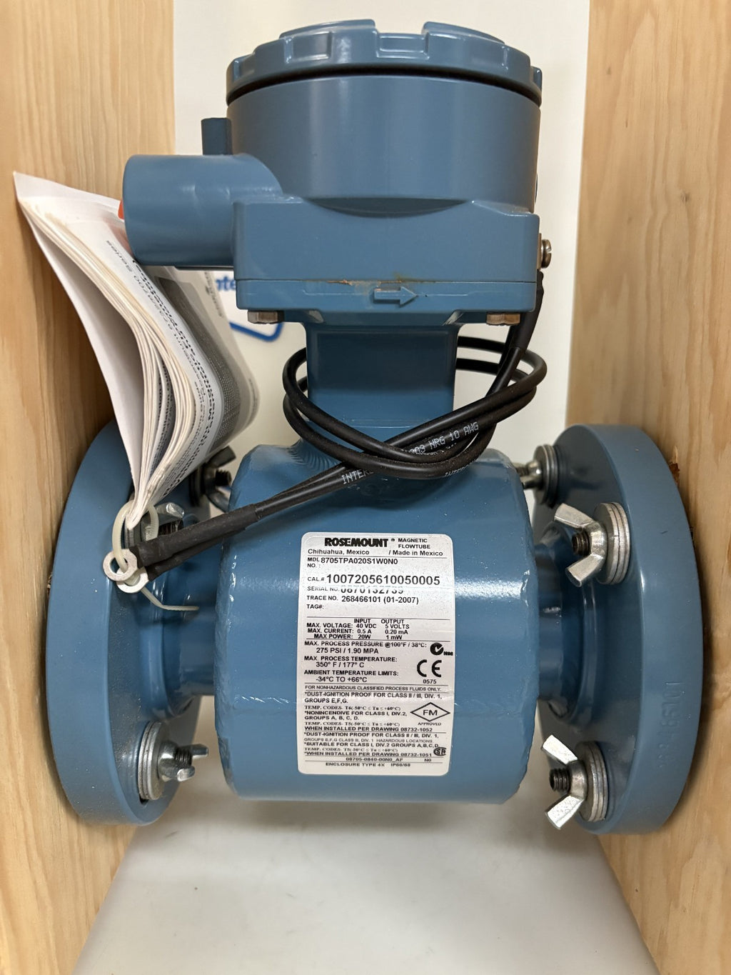 EMERSON FISHER ROSEMOUNT FLOW TUBE 8705TPA020S1W0N01