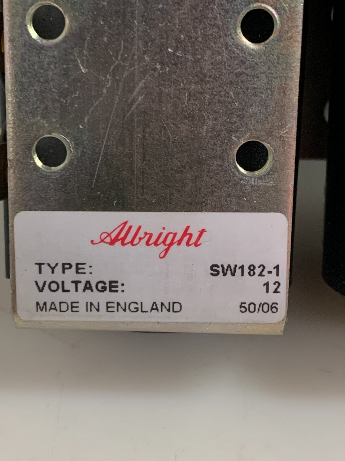 ALBRIGHT SW182-1 REVERSING CONTACTOR /SOLENOID 12 VOLTS