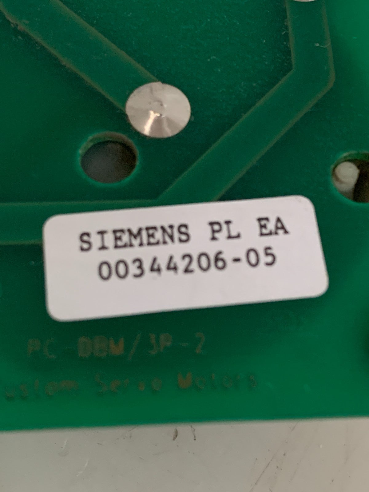 SIEMENS CUSTOM SERVO MOTORS CIRCUIT BOARD MODULE #00344206-05