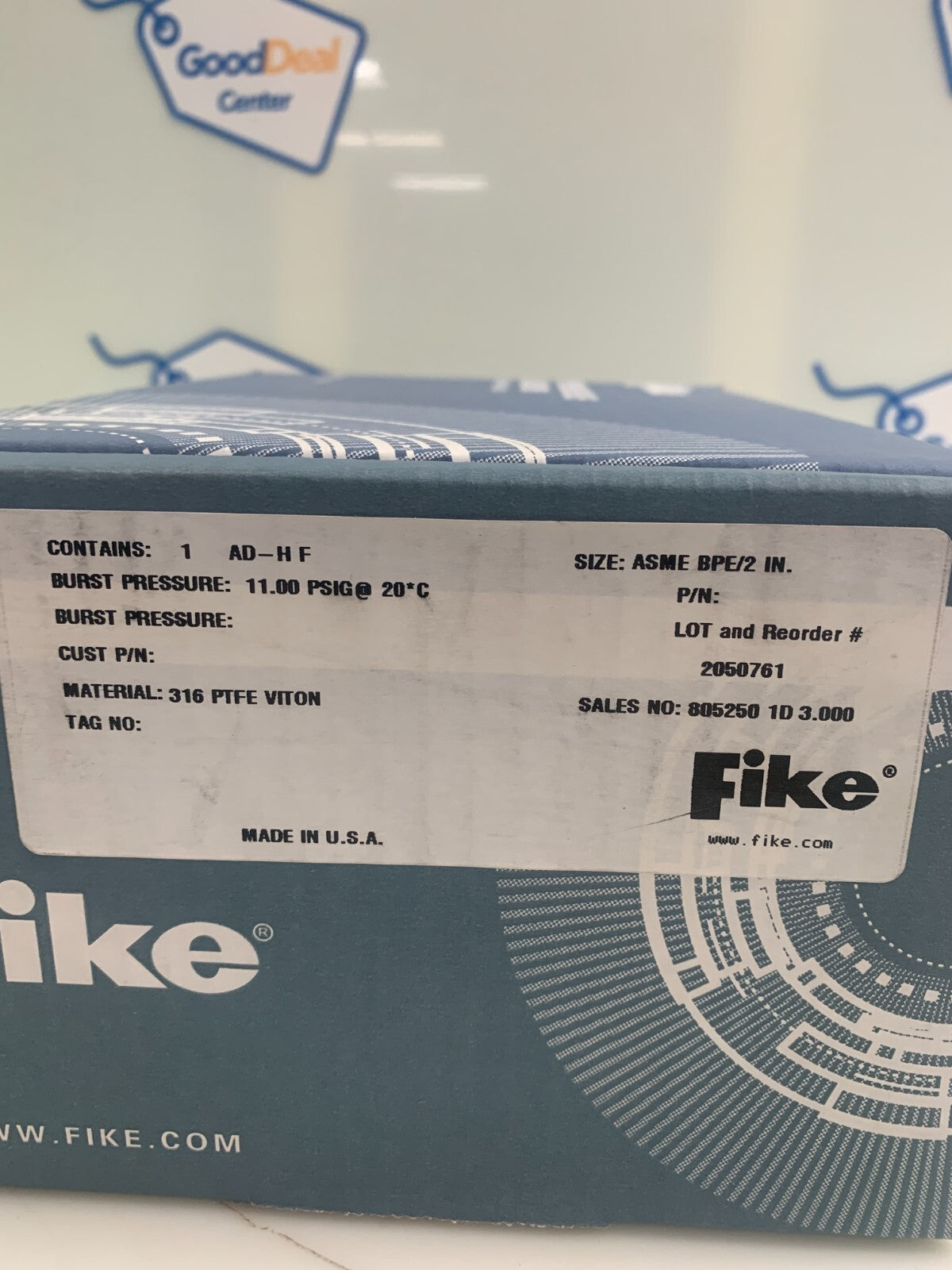 Fike Rupture Disc Burst Indicator 2" 11 PSI 2050761