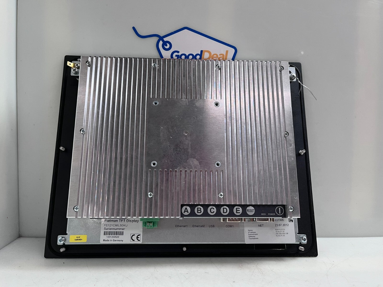 IQ AUTOMATION / FLATMAN TFT Display  FB121CMILS0KU  Display Panel 837305