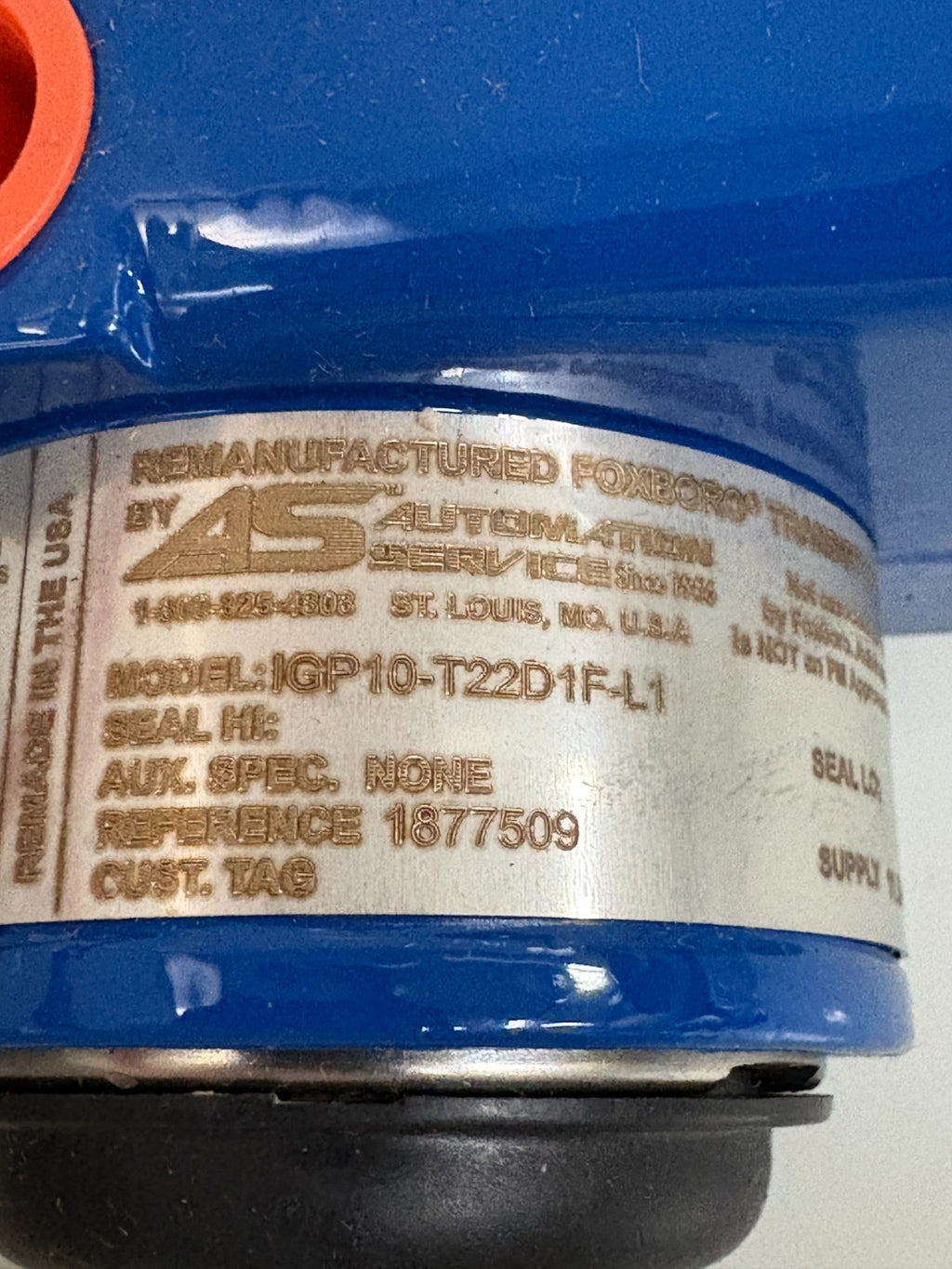 FOXBORO INTELLIGENT PRESSURE GAUGE TRANSMITTER IGP10-T22D1F-L1