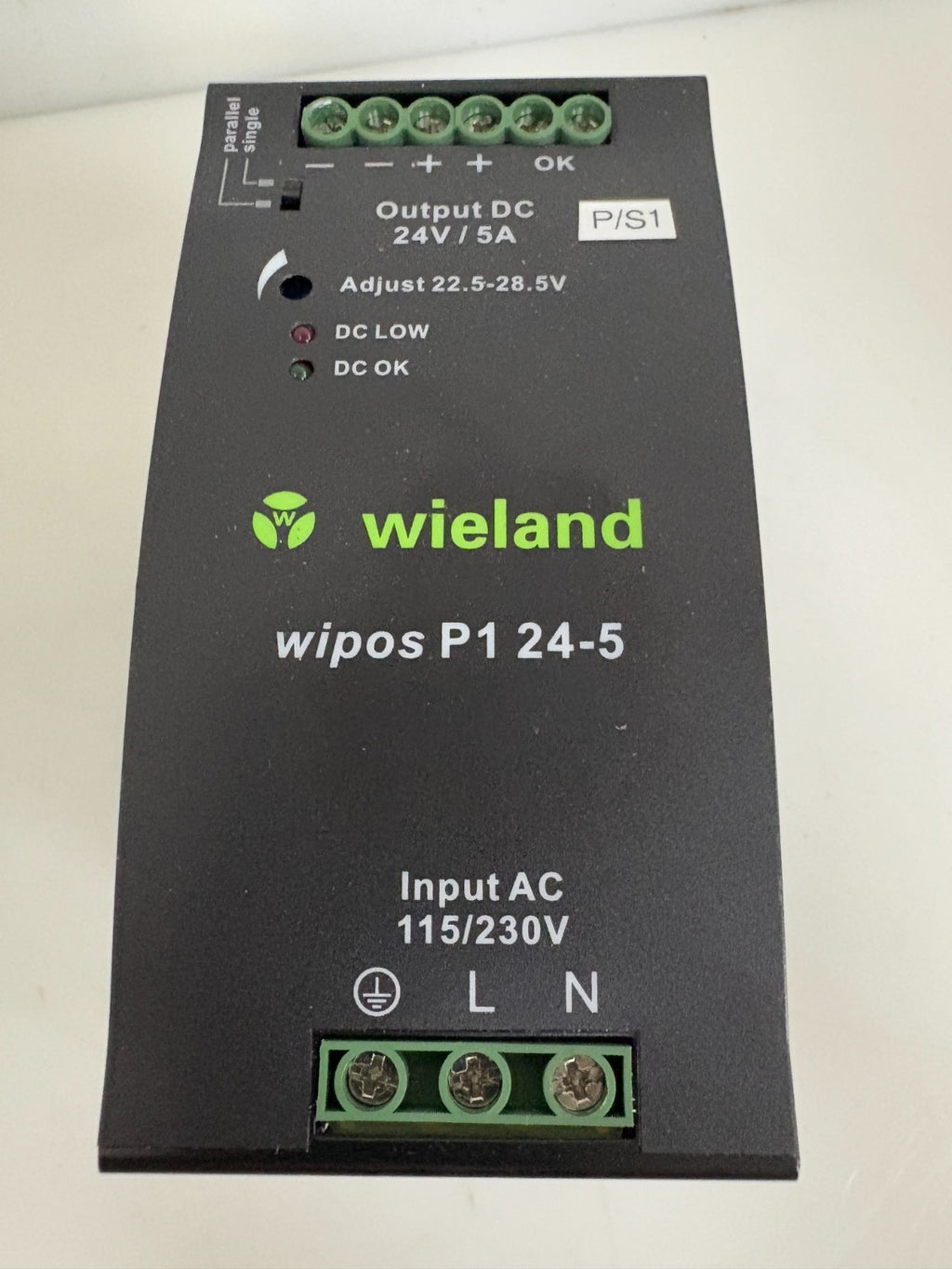 WIELAND SWITCHING POWER SUPPLY WIPOS P1 24-5