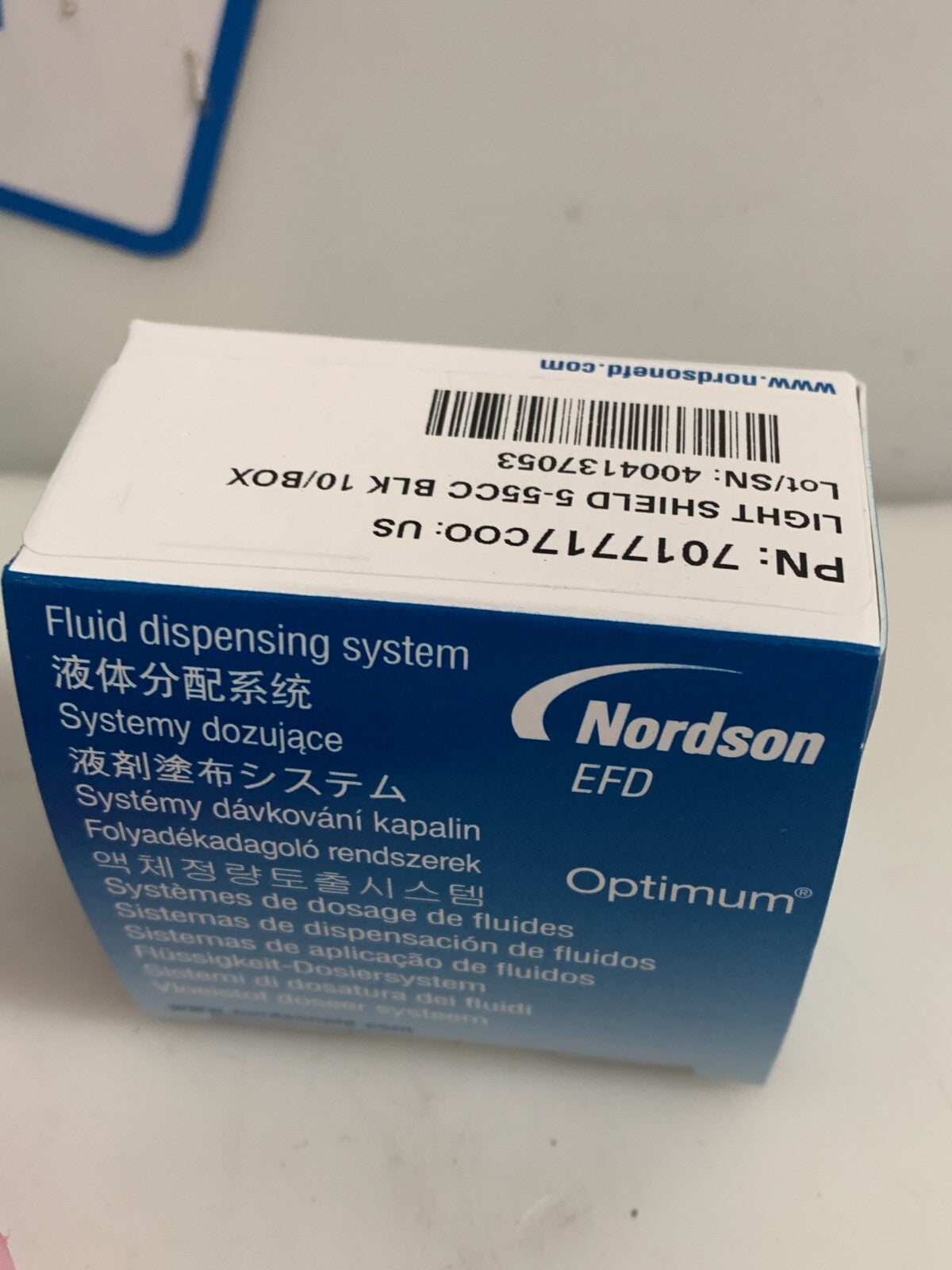 LOT OF 2 NORDSON EFD OPTIMUM 7017717 LIGHT SHIELD 5-55CS