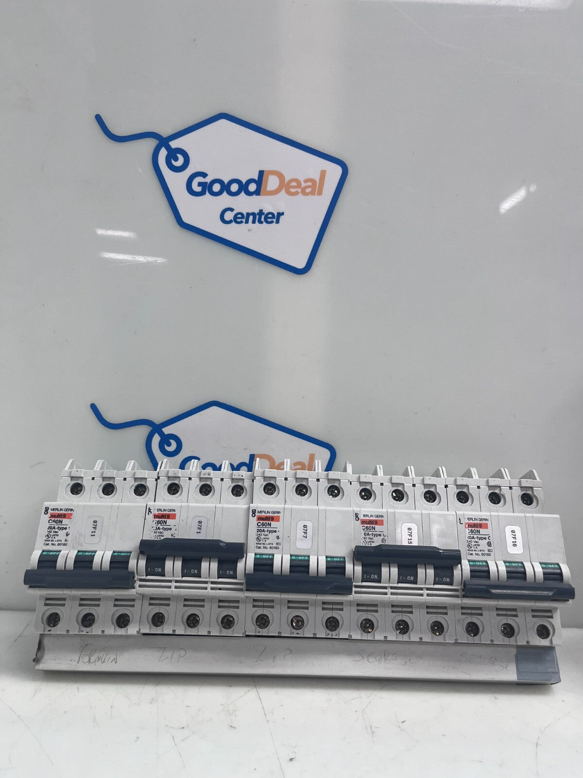 SCHNEIDER ELECTRIC / MERLIN GERIN  MULTI9 C60N 20A Circuit Breaker (Lot of 5)