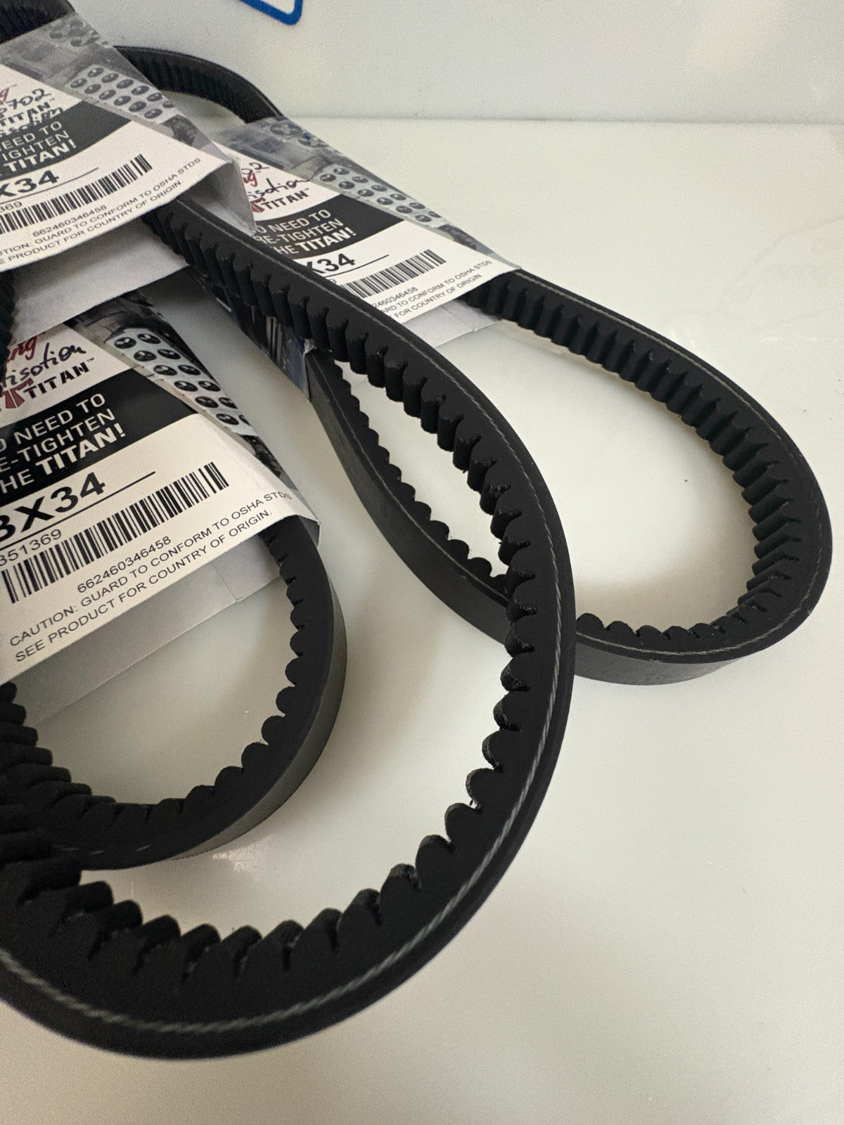 LOT OF 3 BROWNING TIMING BELT BX34