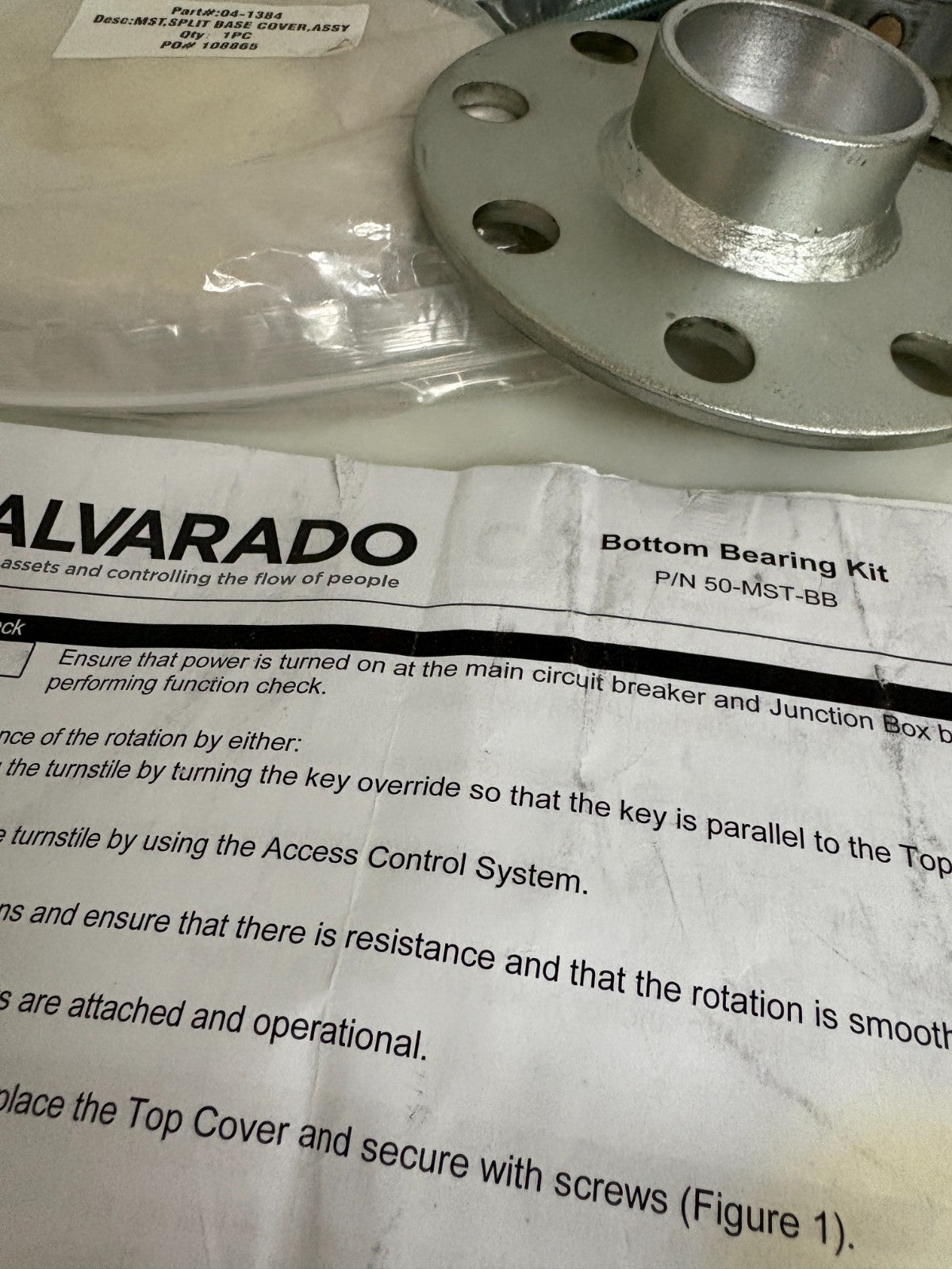 ALVARADO MST BOTTOM BEARING KIT 50-MST-BB3