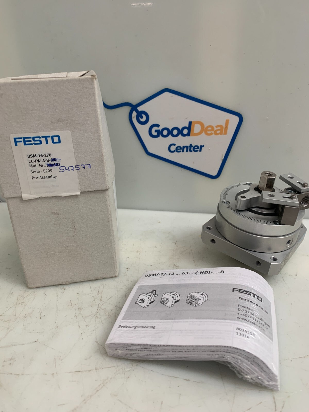 FESTO DSM-16-270-CC-FW-A-B  Semi Rotary Drive  547577  (NEW)