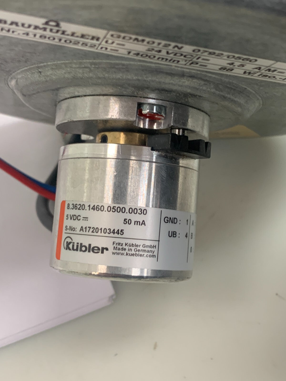 BAUMULLER MOTOR GDM012N 0792/0560 00451062 24VDC 88W