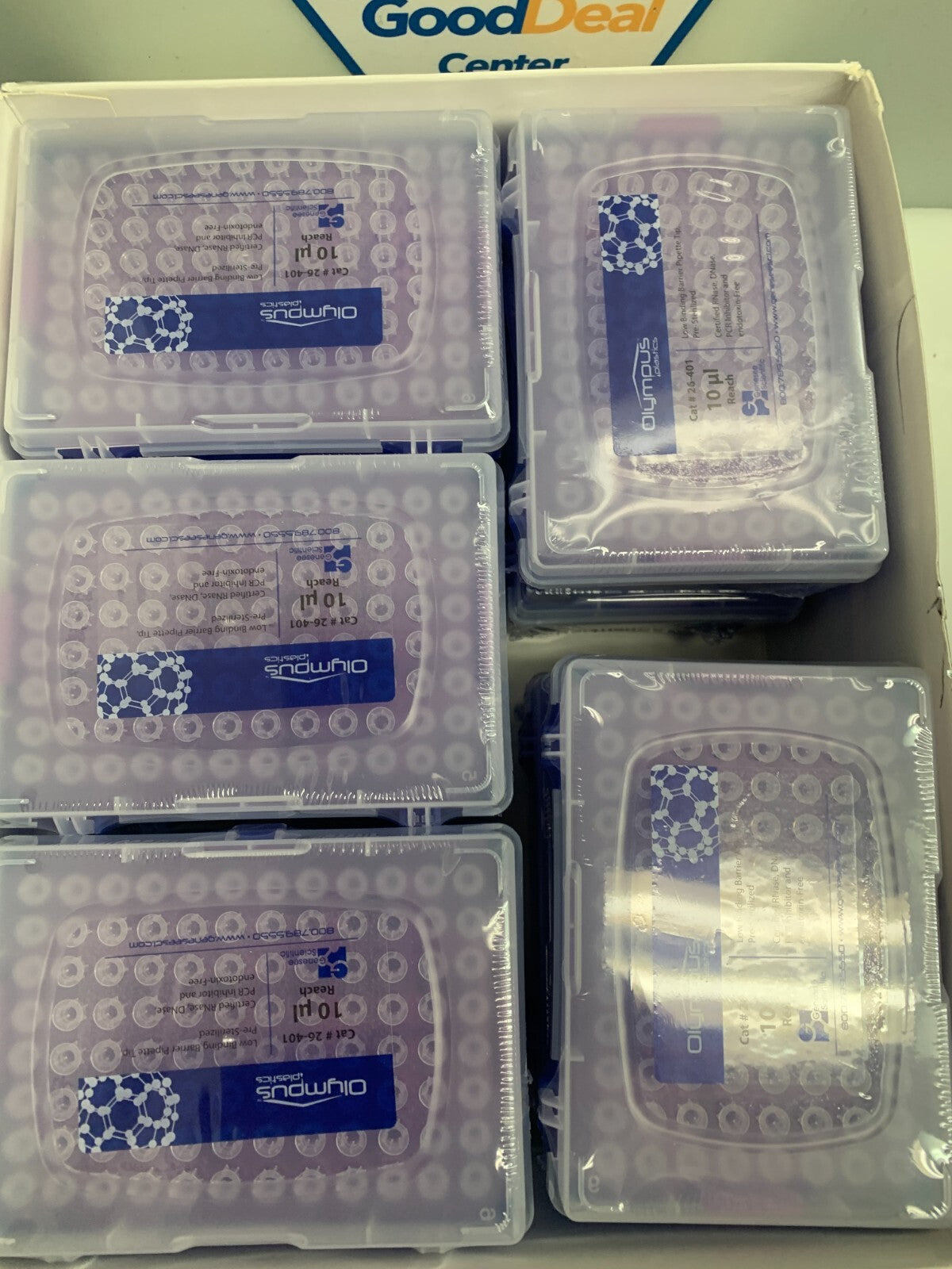 Oxford Bench Mate OLPXR-200-SLF Pipette Tips 200ul 10x96/pk2