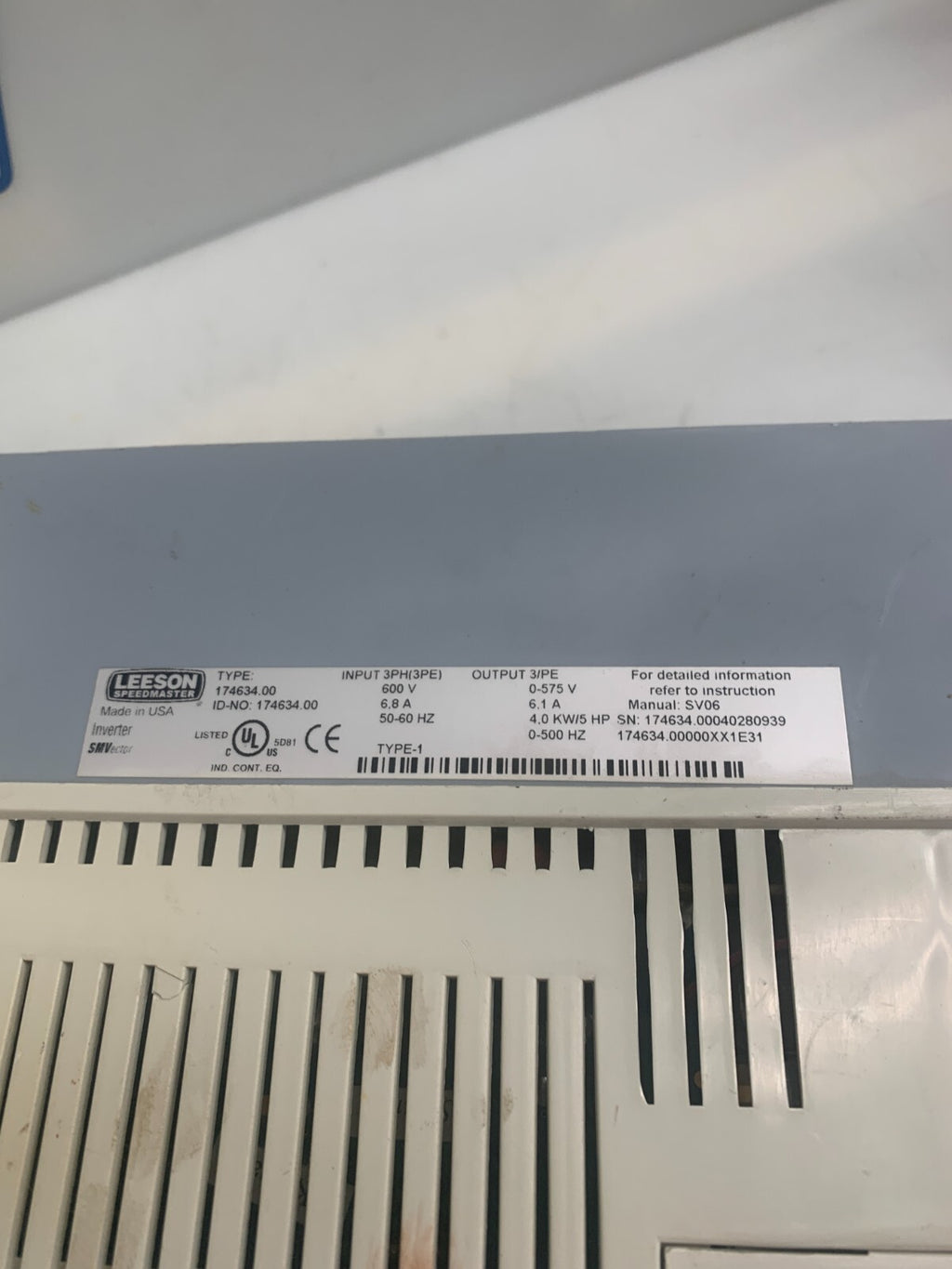LEESON / Speedmaster 2  174634.00  Adjustable Speed AC Motor Control