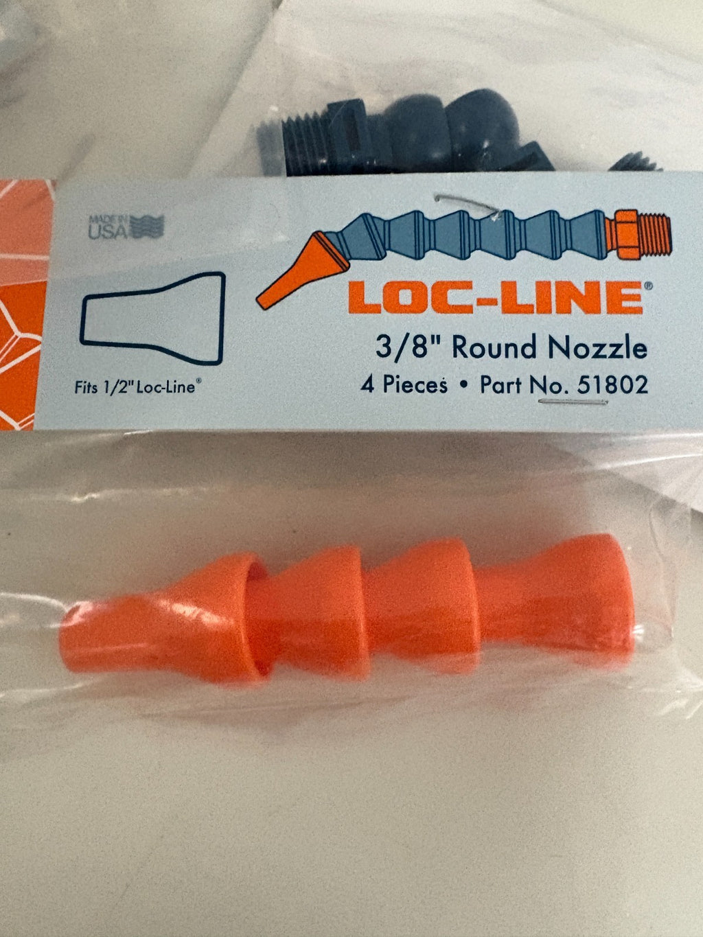 LOT OF 8 LOC LINE 1/2 BSPT CONNECTOR #51827 LOT OF 13 W/LOC LINE 3/8 ROUND