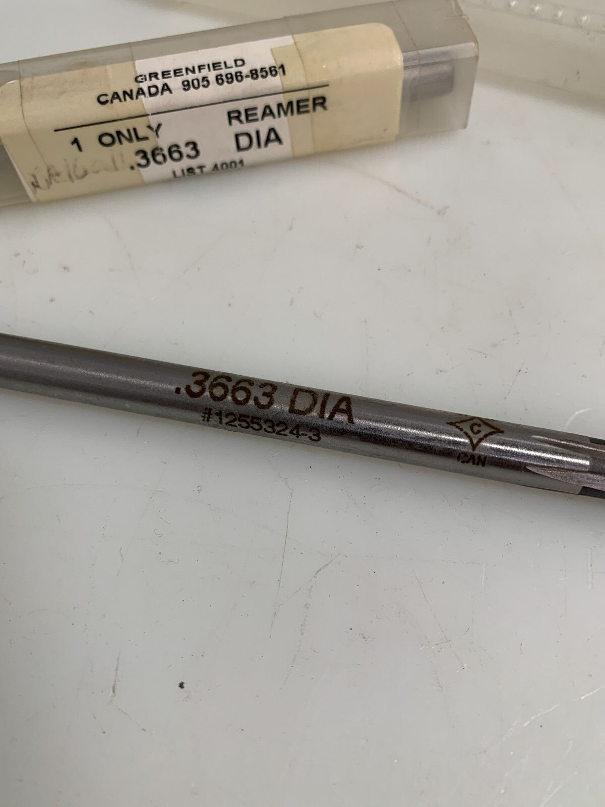 Lot of 2 Greenfield Reamer .3663 C27222 New in Tube