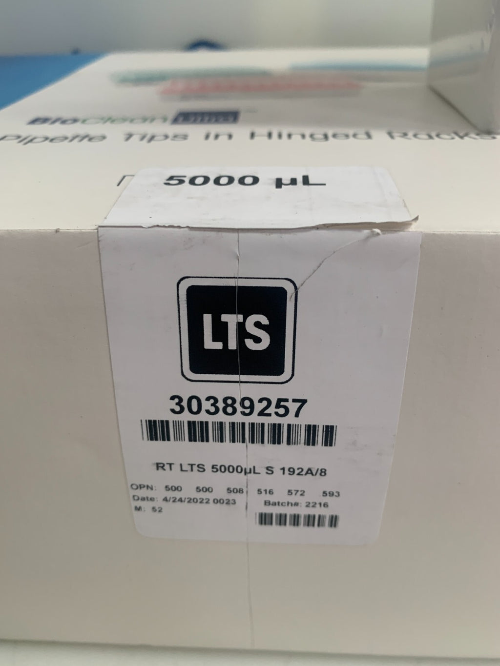 Lot of 8 racks of 24 units Mettler Toledo Rainin Bio Clean Ultra 5000uL 30389257