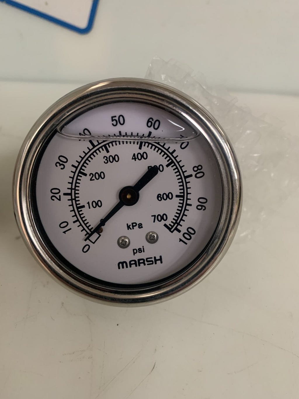 MARSH PRESSURE GAUGE 0-100 PSI PANEL MOUNT 71-36-115347