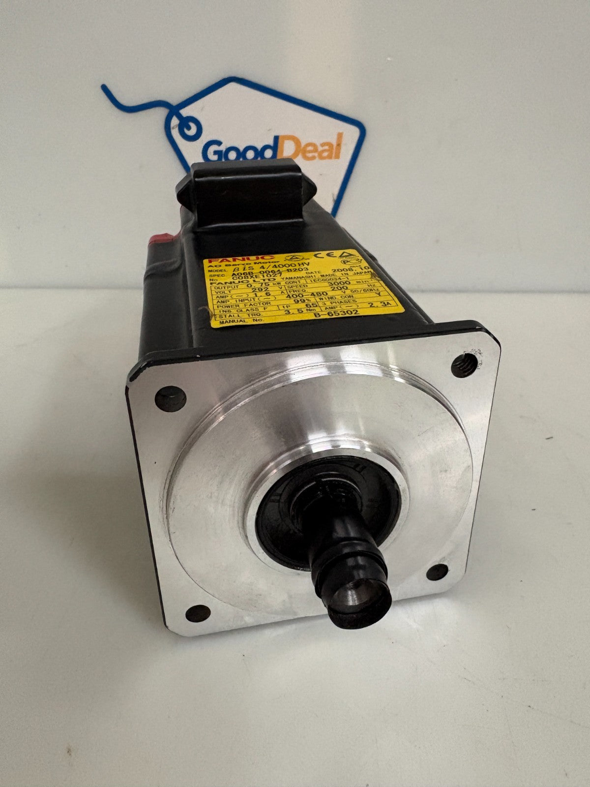 GE FANUC AC SERVO MOTOR BIS 4/4000 HV A 06B-0064-B203 C08XE10271