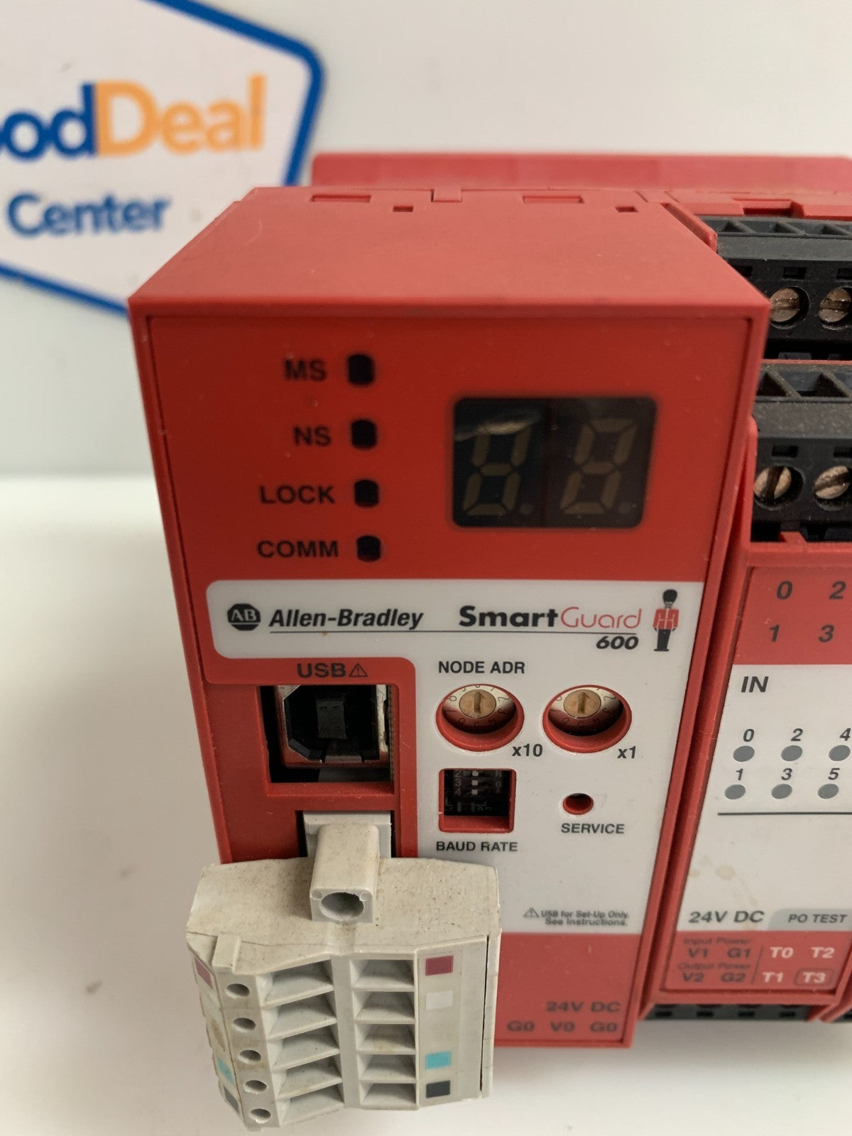 ALLEN BRADLEY SMART GUARD 600 PLC SAFETY CONTROLLER 1752-L24BBB SER A REV B