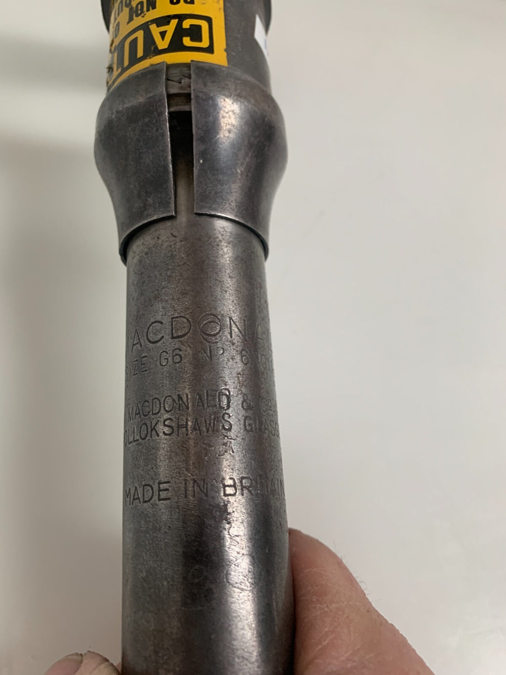 MCDONALD CO. VINTAGE SIZE 6 #6X0115 PNEUMATIC RIVETER