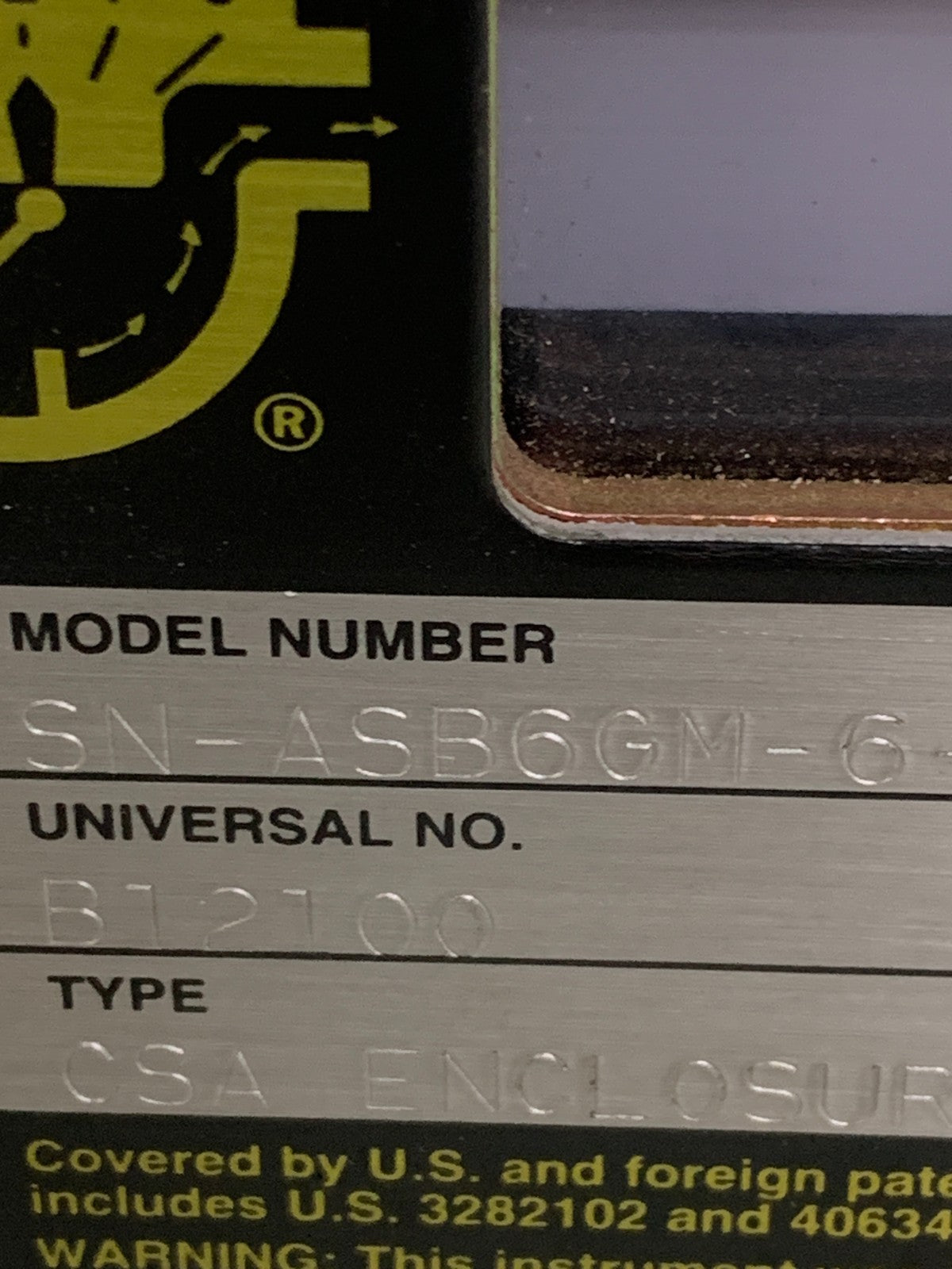 UNIVERSAL FLOW MONITORS SN-ASB6GM-6-100V.9-A1WRC-1D2