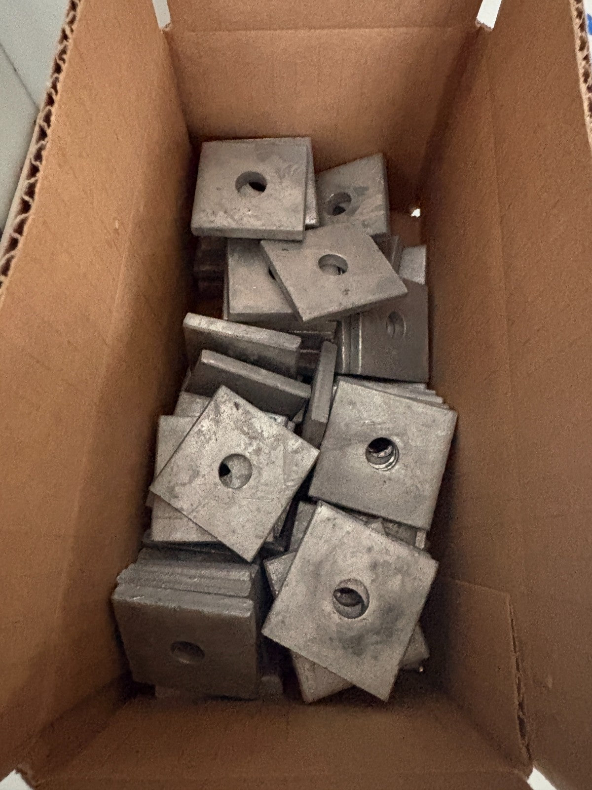 LOT OF 65 ABB THOMAS & BETTS AB241-1/2HDGC FLAT GALVANIZED CHANNEL WASHER2