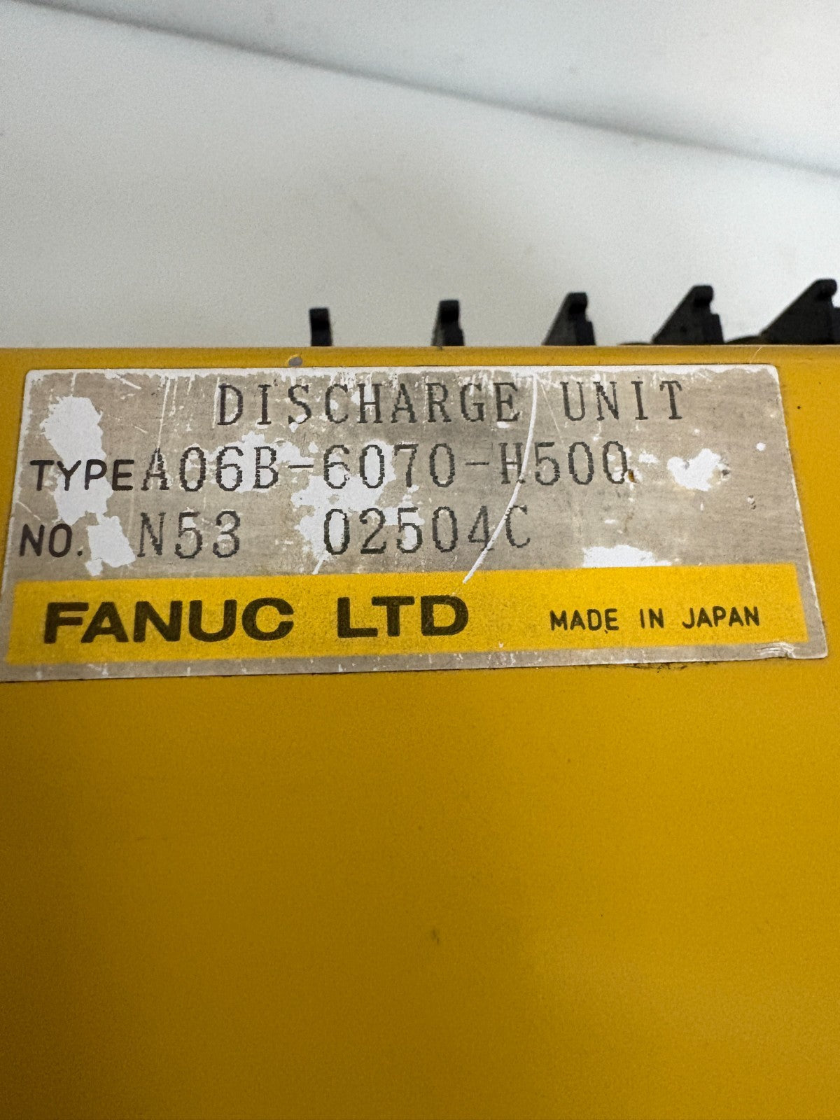 GE FANUC DISCHARGE UNIT A06B-6070-H5002