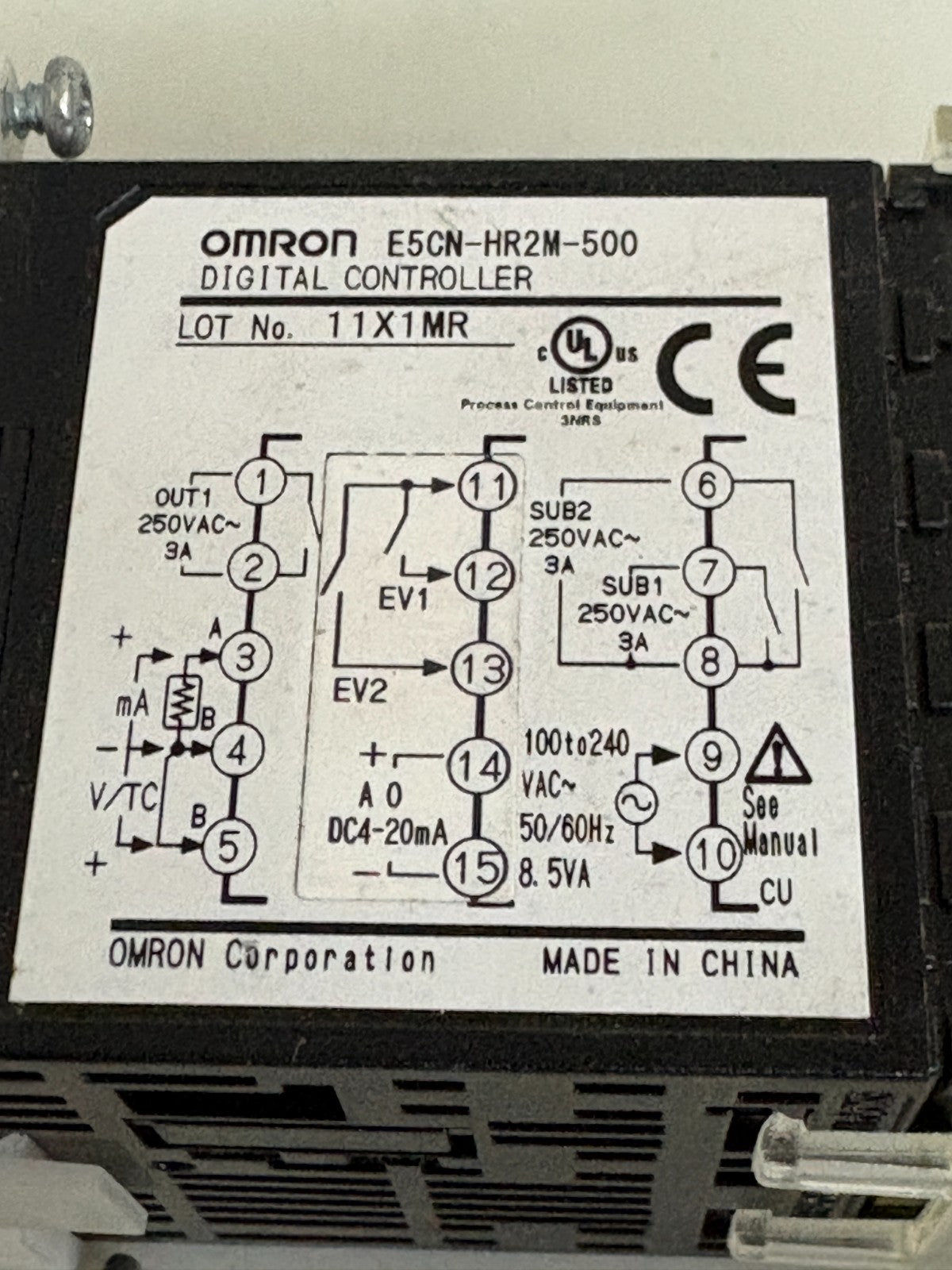OMRON DIGITAL CONTROLLER E5CN-HR2M-500 2