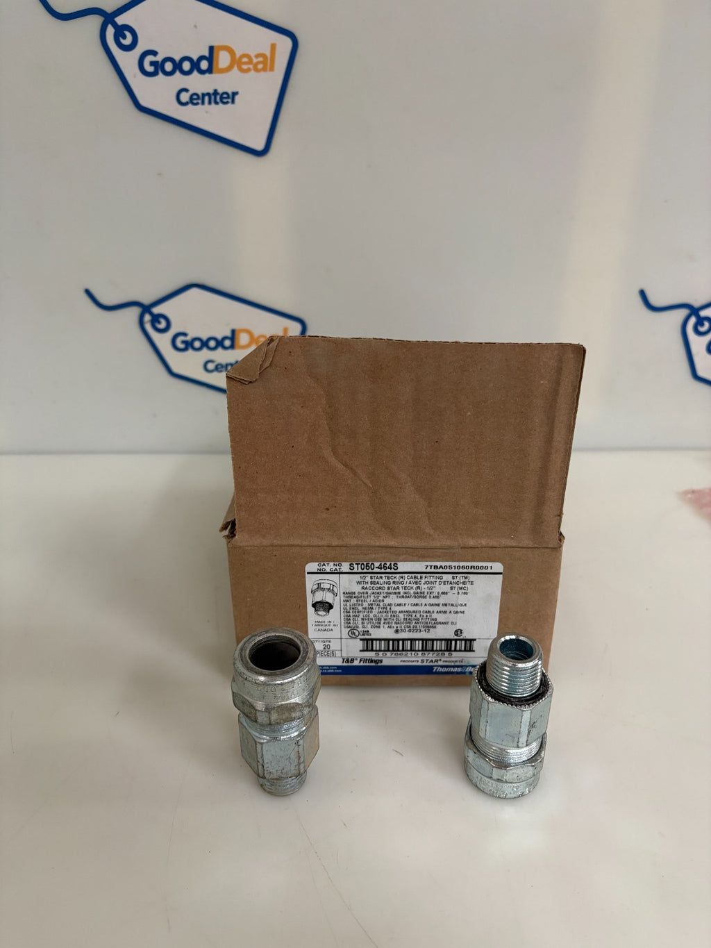 ABB THOMAS & BETTS 1/2" STAR TECK CABLE FITTING W/SEALING RING ST050-464S0