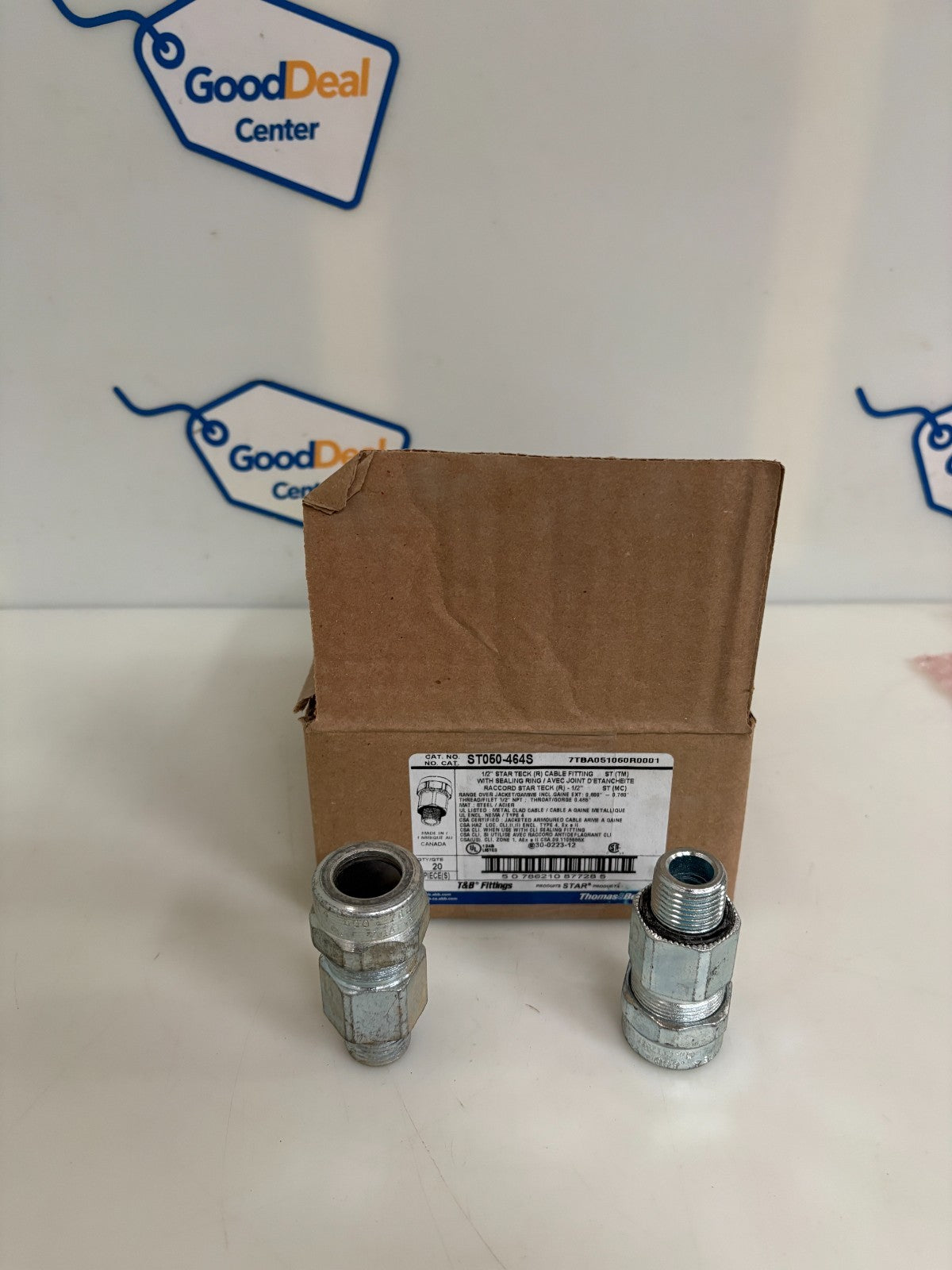 ABB THOMAS & BETTS 1/2" STAR TECK CABLE FITTING W/SEALING RING ST050-464S0