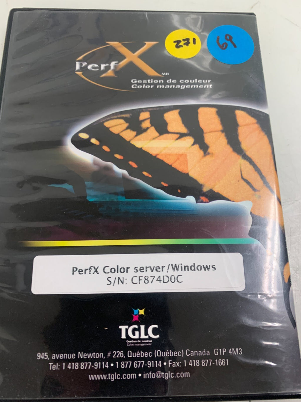 TGLC Color Management PerfX Color Server Windows CF874D0C0