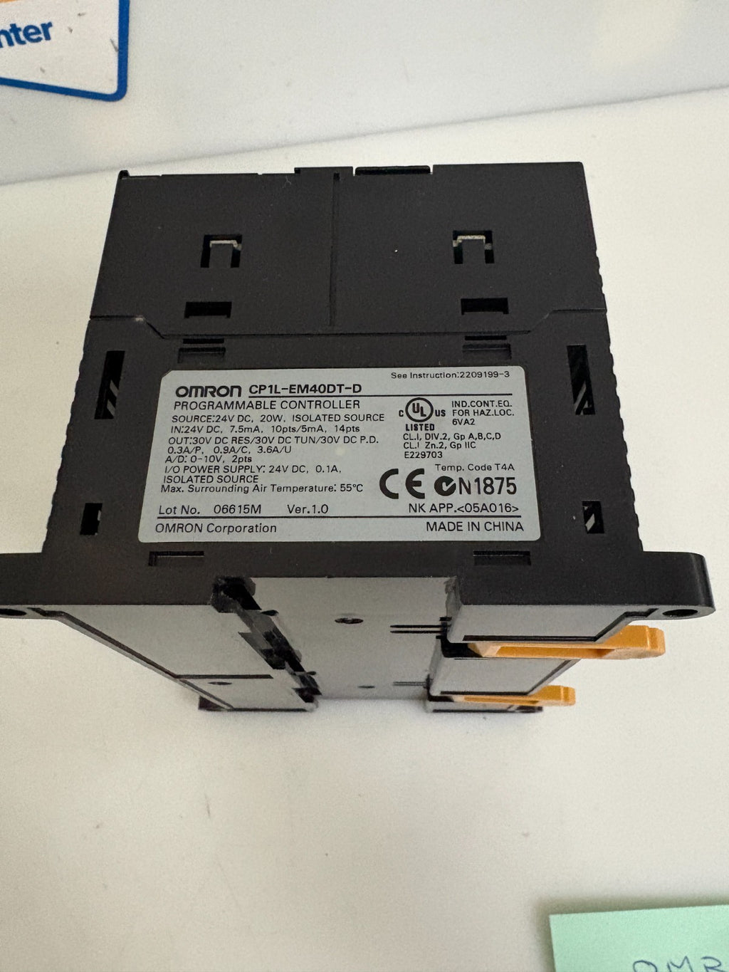 OMRON CPU PROGRAMMABLE CONTROLLER CP1L-EM40DT-D