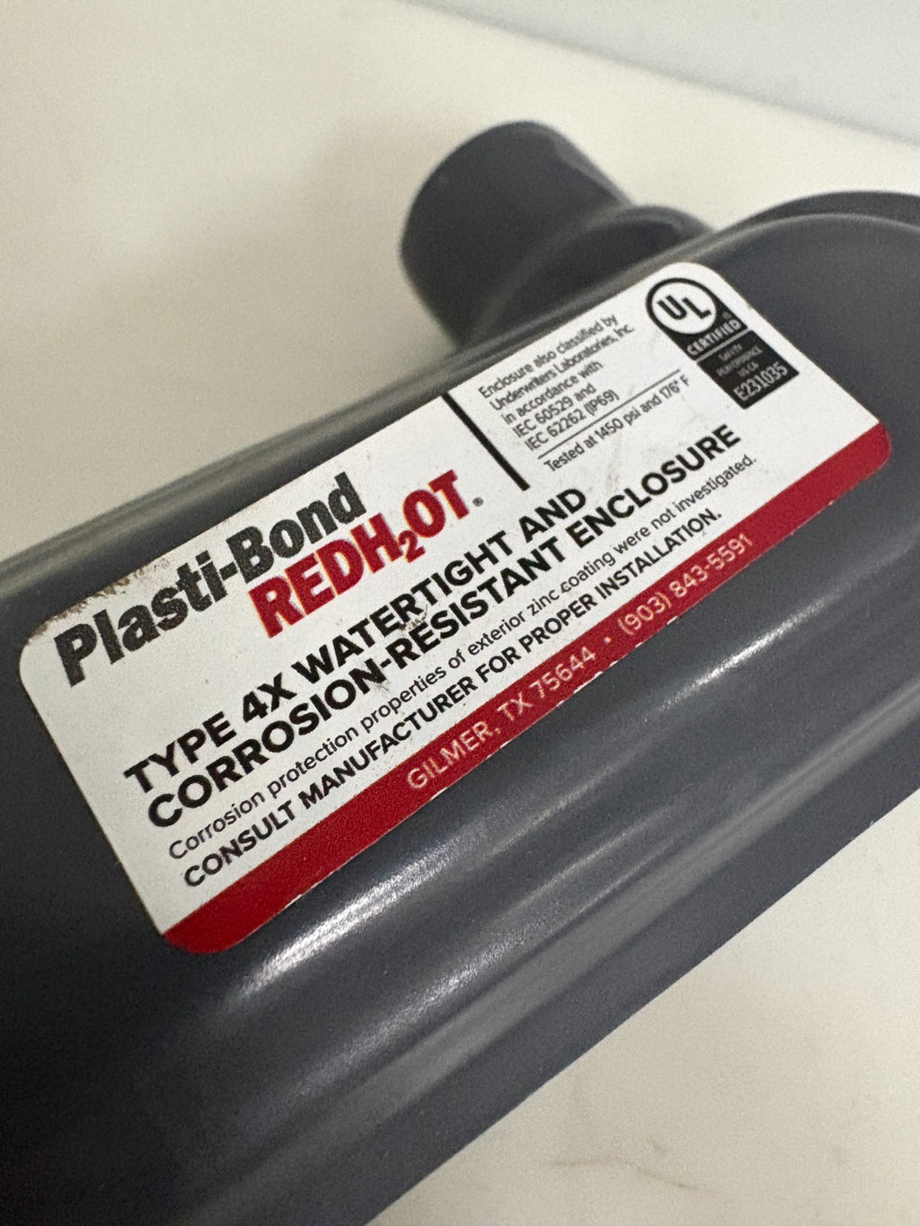 PLASTI-BOND REDH2OT EXPLOSION PROOF LR FORM 7 PRLR27