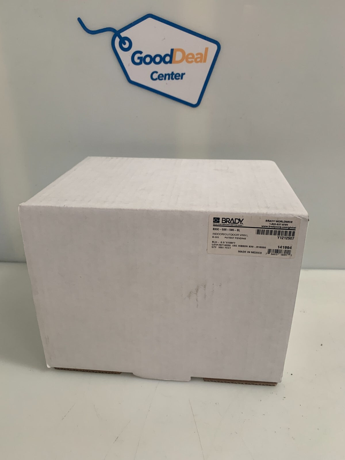 BRADY .5" X 100FT B30C-500-595-BL BLUE RIBBON CARTRIDGE