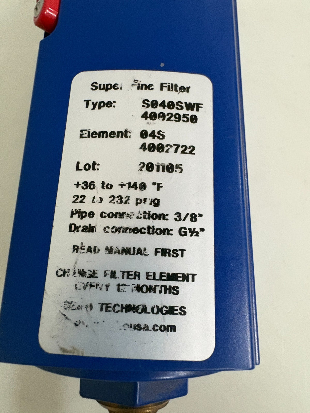 BEKO CLEARPOINT FILTER S040SWF