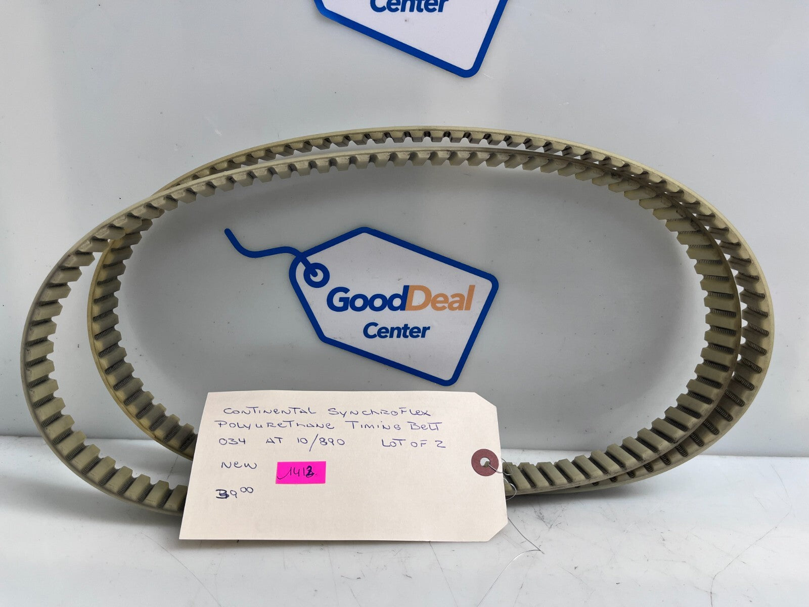 CONTINENTAL INDUSTRY / SYNCHROFLEX 034 AT-10/890 Conti Timing Belt (Lot of 2)