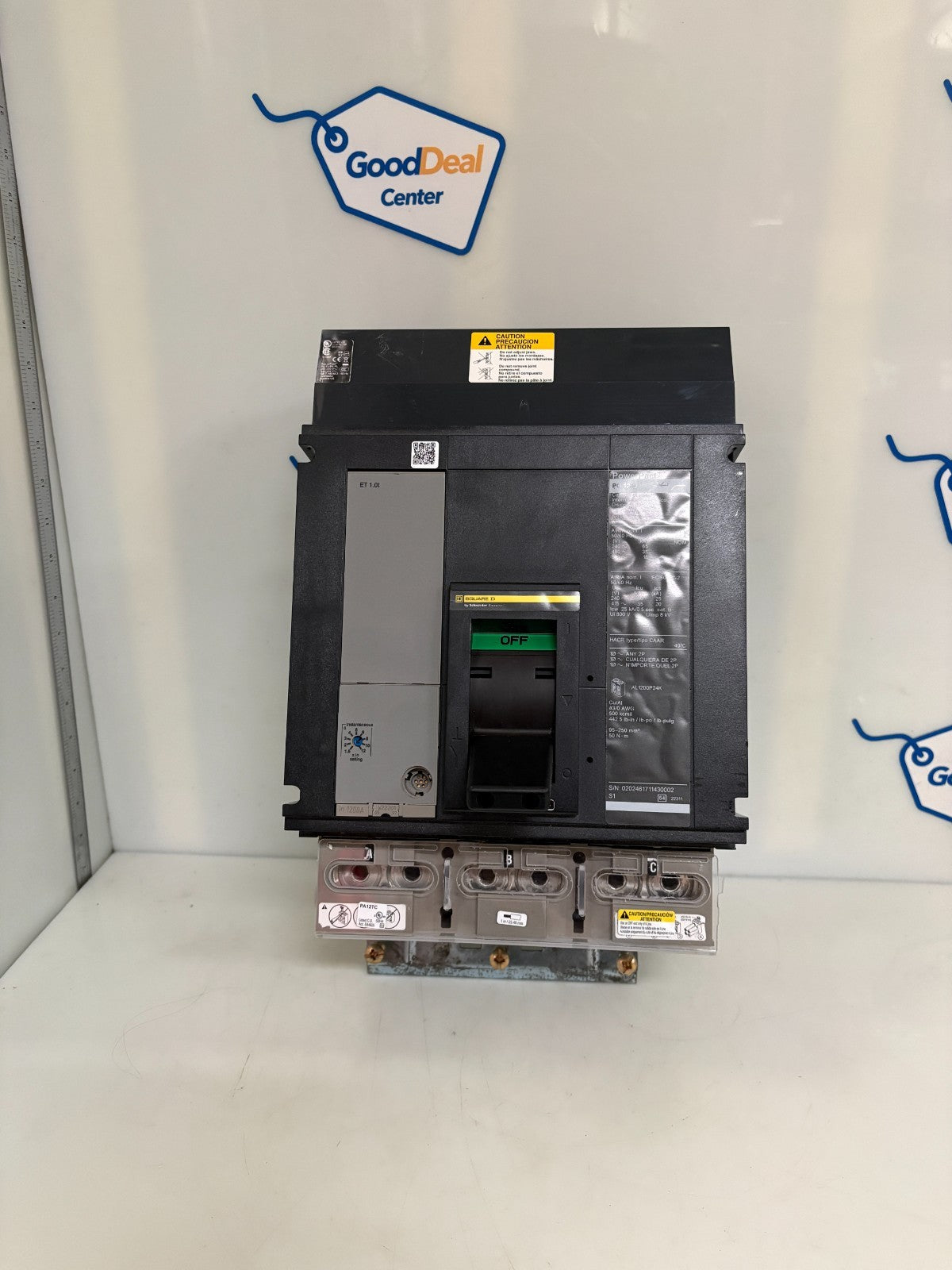 SCHNEIDER SQUARE D POWERPACT 1200 AMP CIRCUIT BREAKER PG1200 PGA361200
