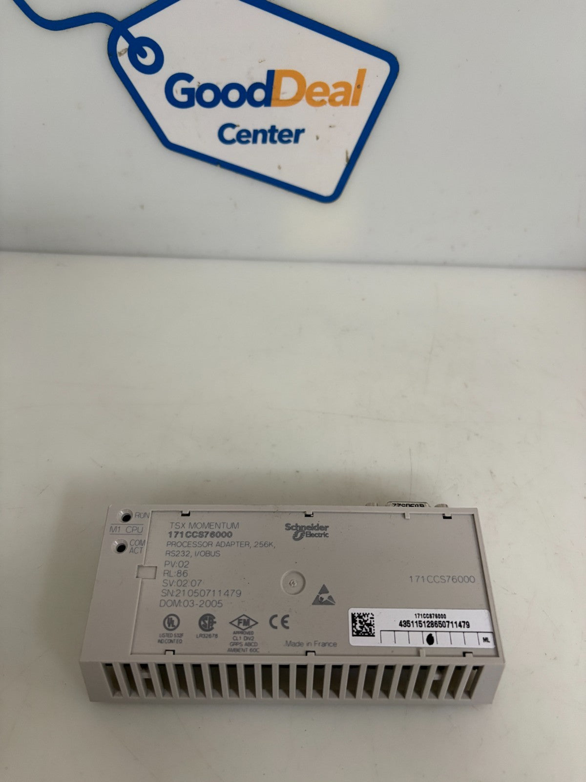 SCHNEIDER TSX MOMENTUM PROCESSOR ADAPTER 256K 171CCS76000