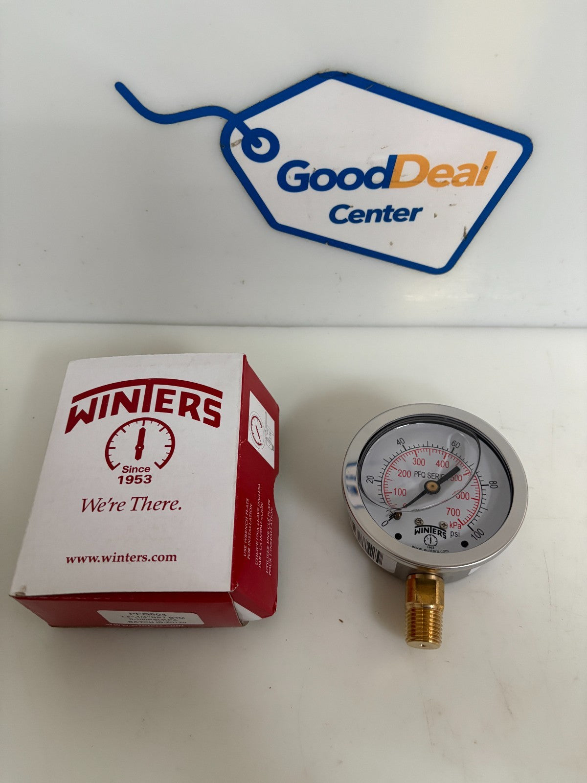 WINTERS PRESSURE GAUGE 0-100 PSI PFQ 804