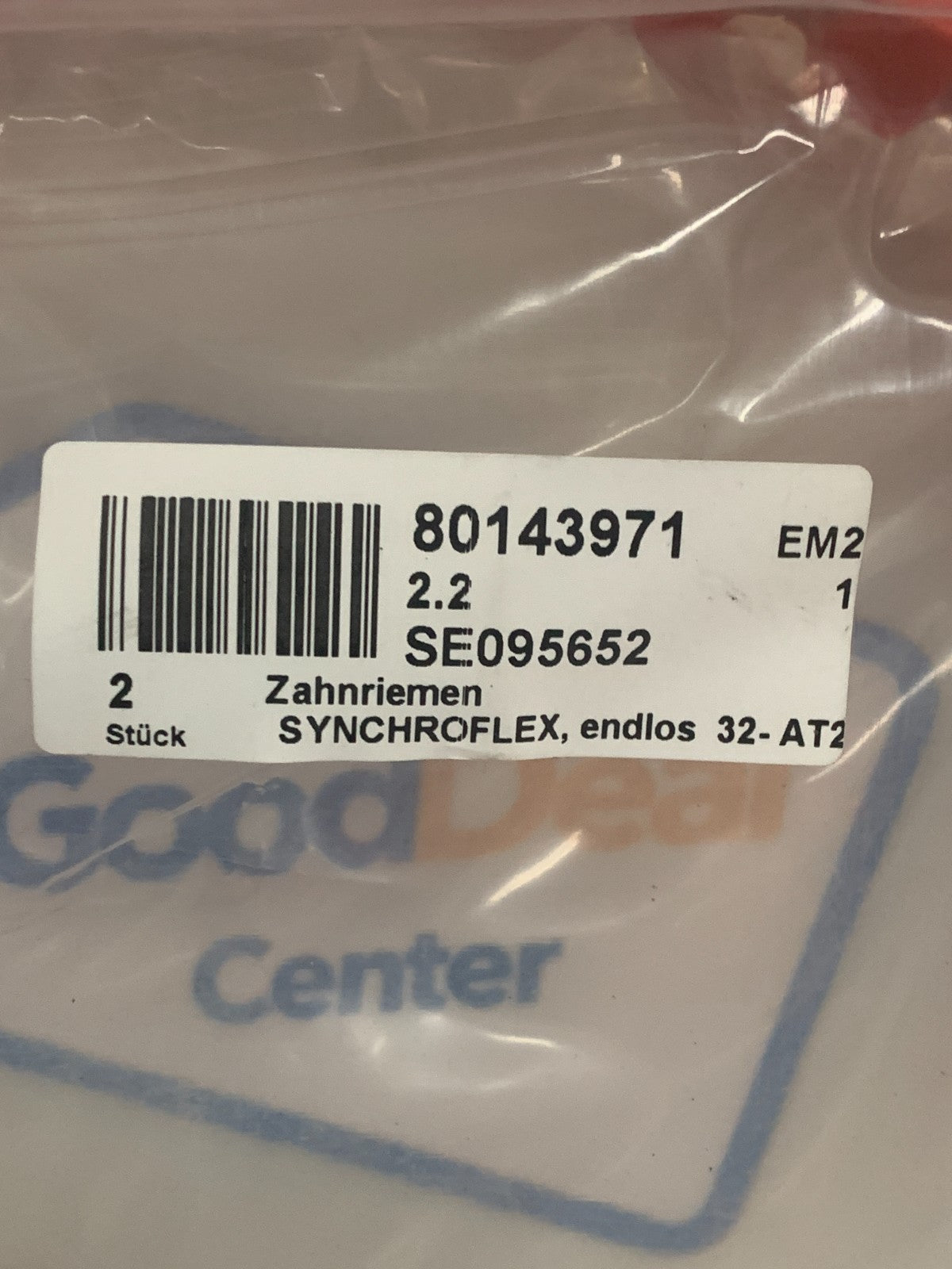 SYNCHROFLEX AT 20/1000 736 GENIII SCHUBERT TIMING BELT #801 43 971