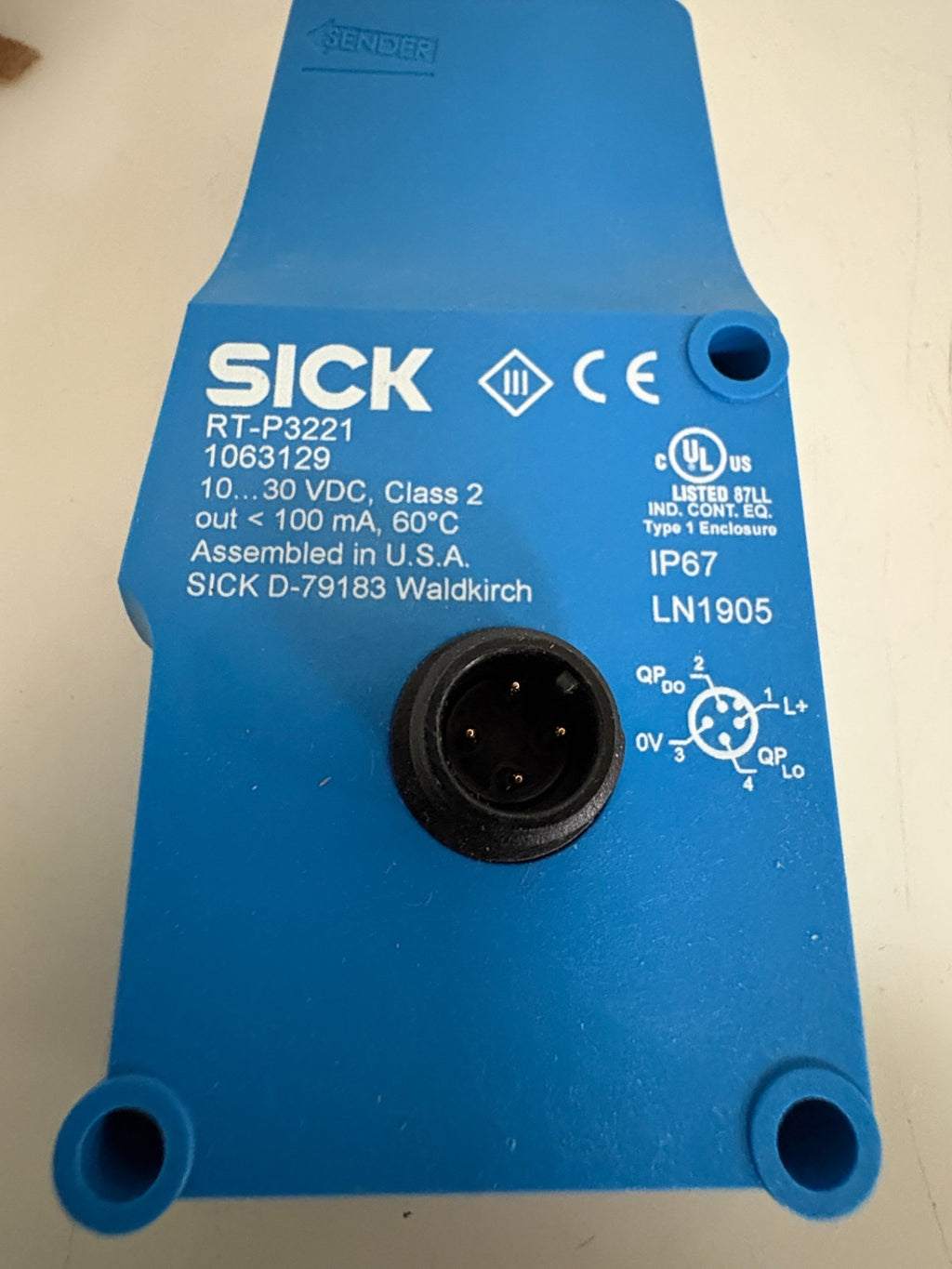 SICK PHOTOELECTRIC SENSOR RT-P32212