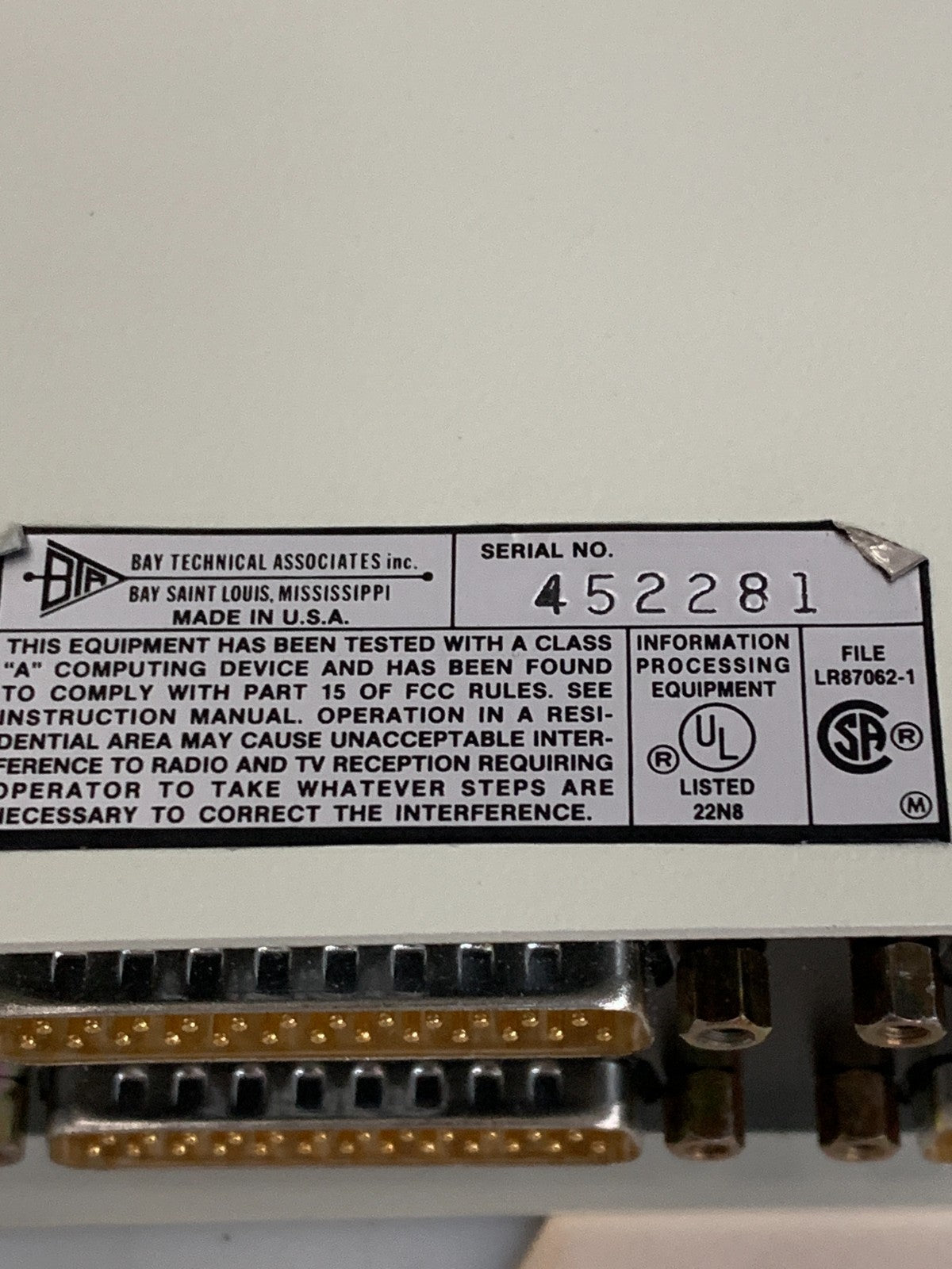 BAYTECH PRINT MASTER II MODEL 804C3