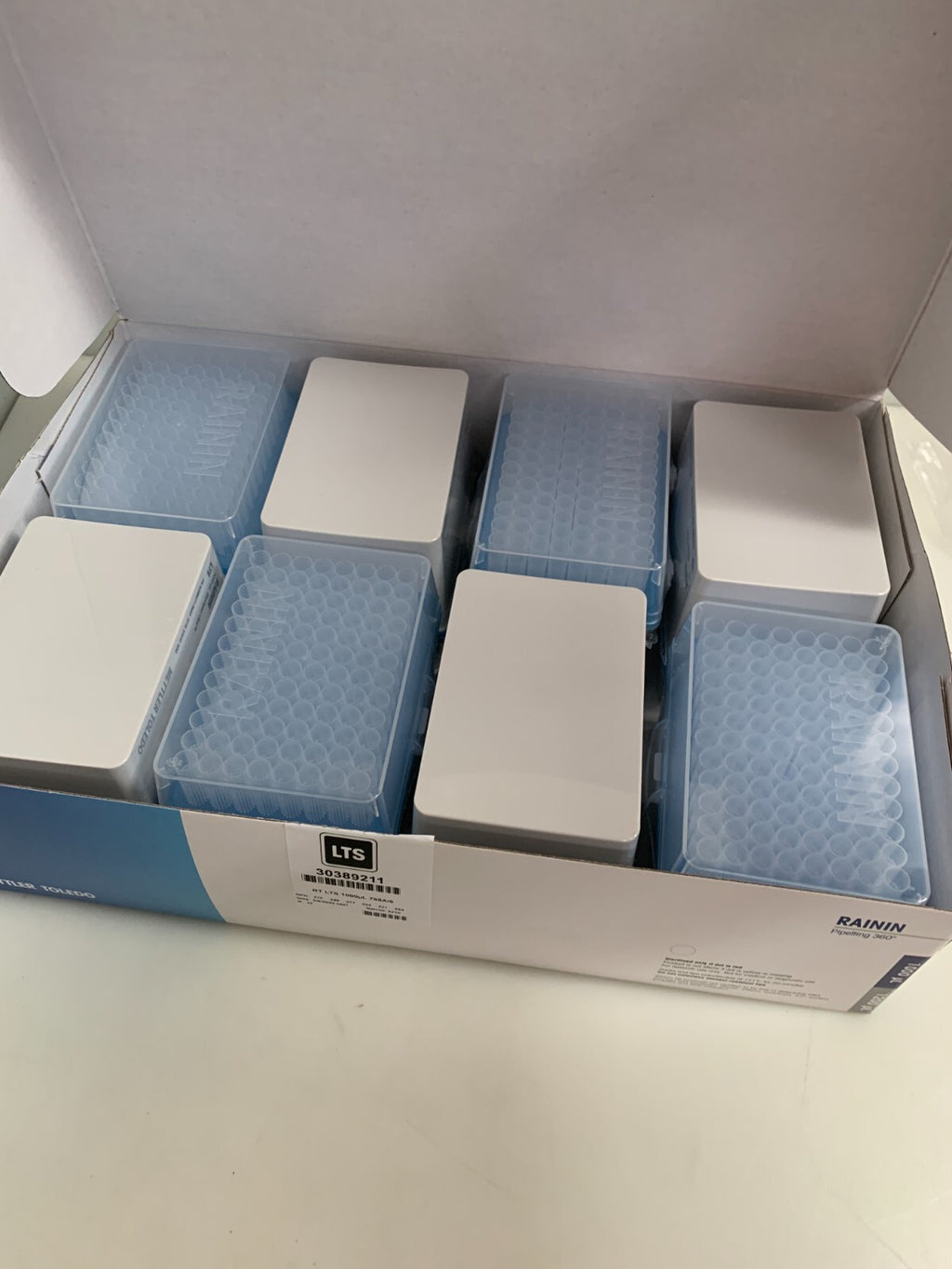 2 BOXES AVAIL METTLER TOLEDO RAININ BIO CLEAN ULTRA PIPETTE TIPS 1000uL 30389211