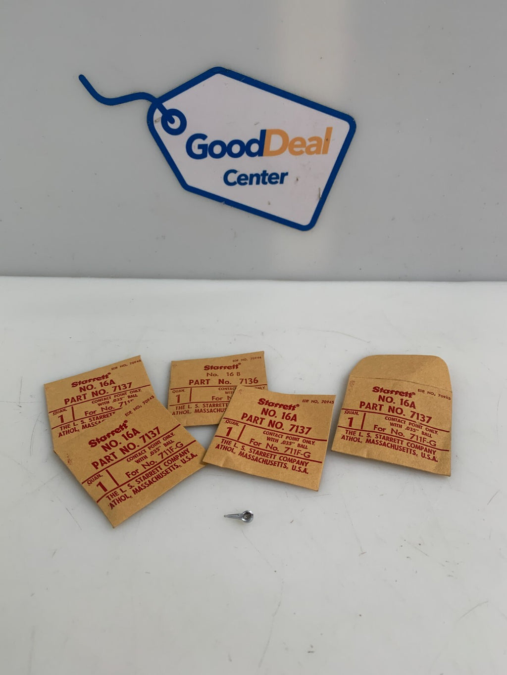 Lot of 5 Starrett Contact Point # 7137 #16A 711F-G