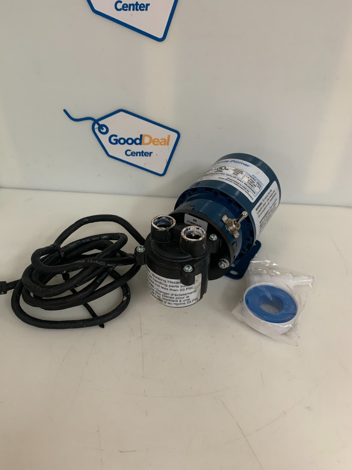 COLE-PARMER AIR CADET VACUUM PRESSURE PUMP #420-1901-00FK